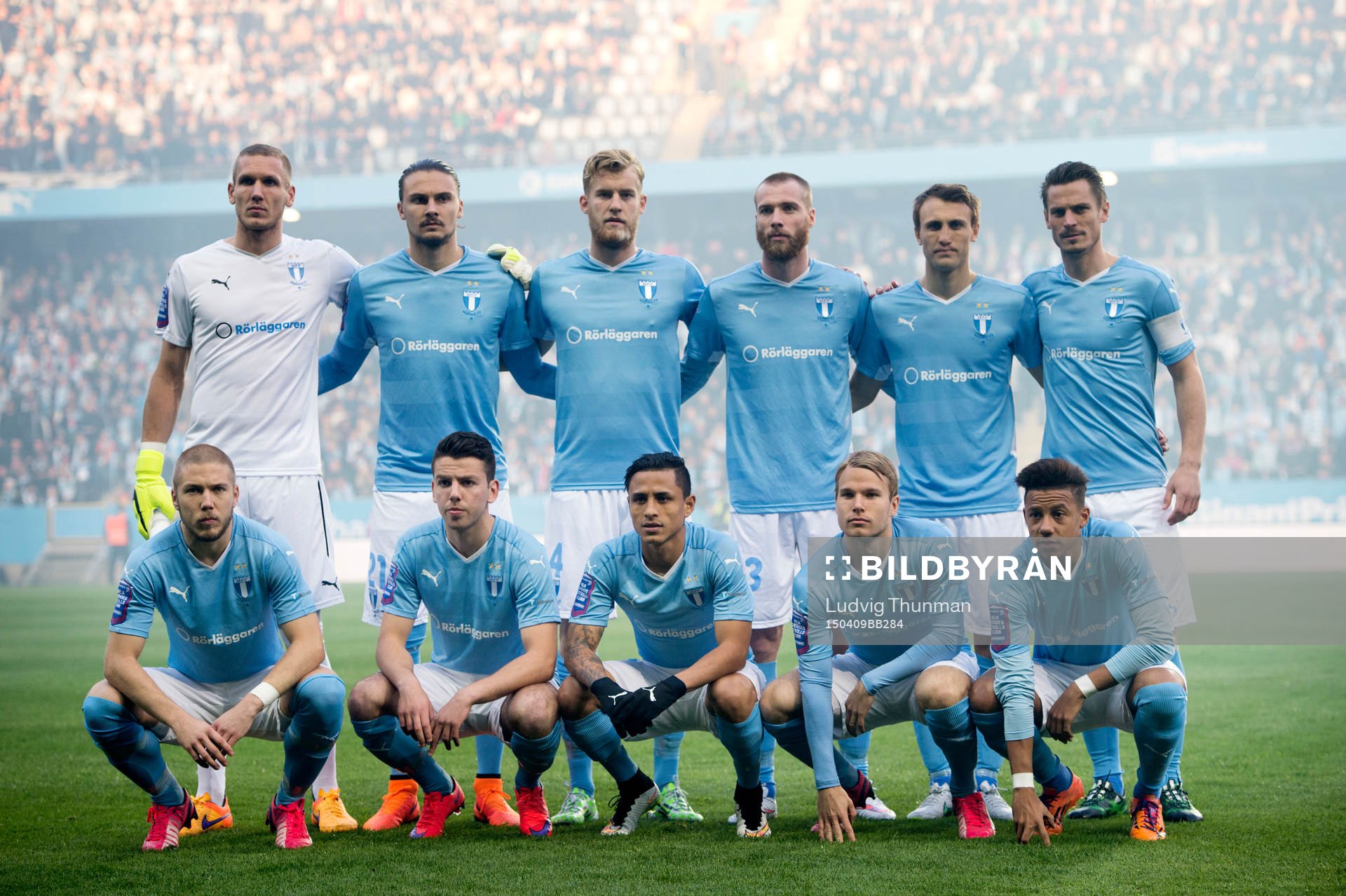 Malmö FFs målvakt Robin Olsen, Erik Johansson, Filip