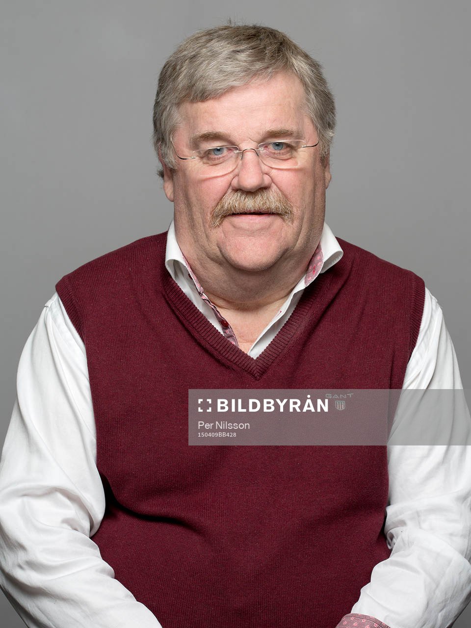 Ingemar Ek poserar för ett porträtt den 9 april 2015 i Luleå.