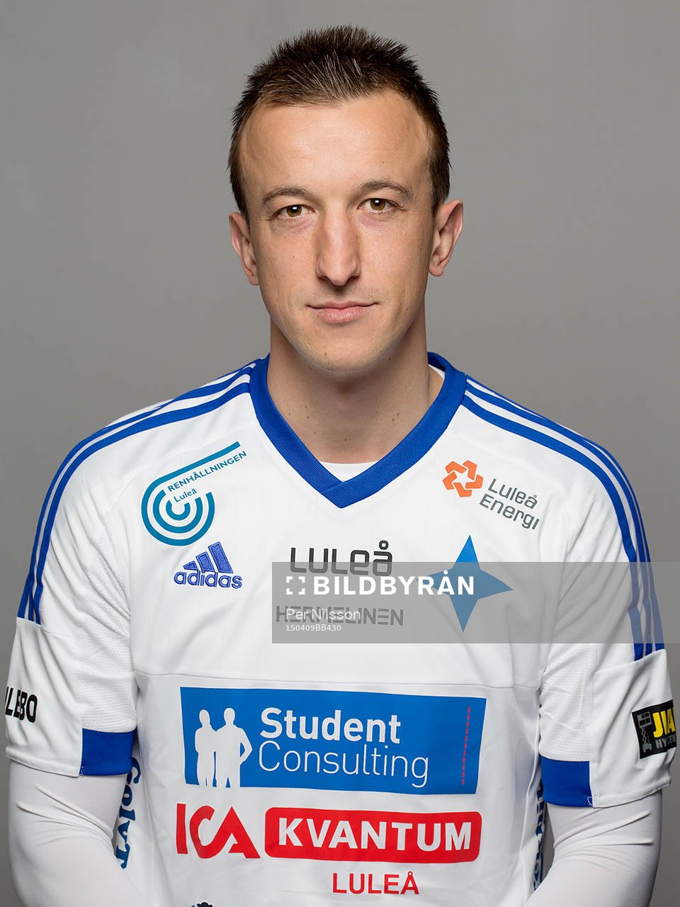 Haris Devic poserar för ett porträtt den 9 april 2015 i Luleå.