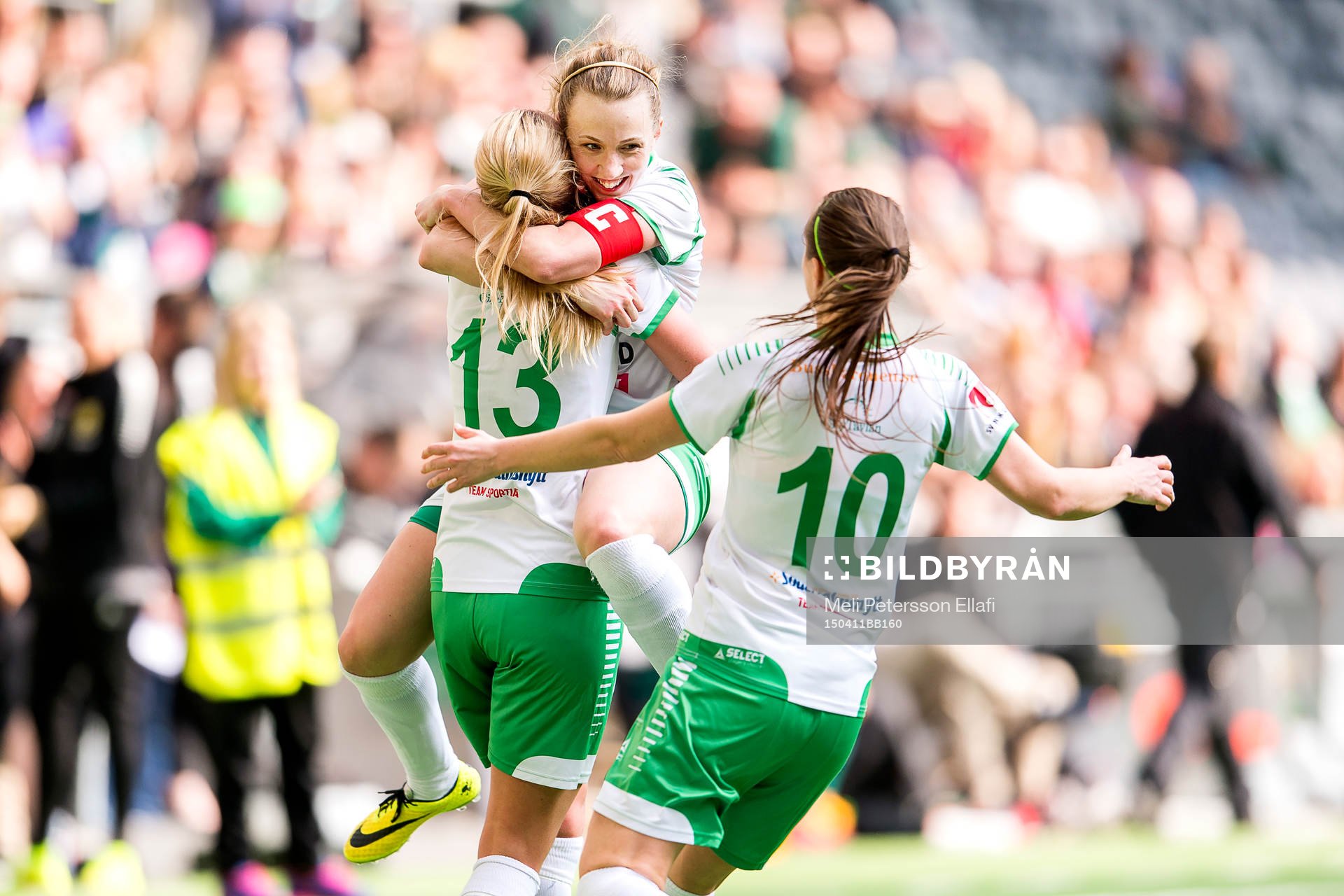 Hammarbys Petronella Ekroth, Olga Ekblom och Elina