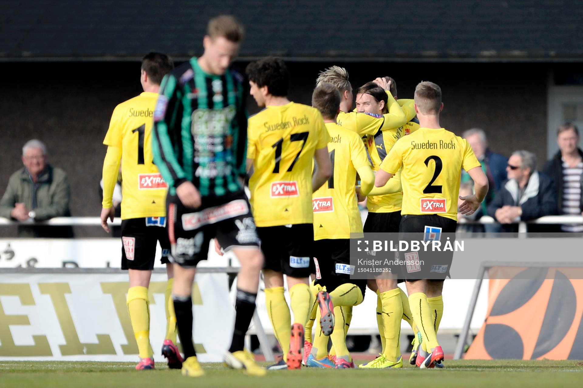 Mjällbys David Löfqvist jublar