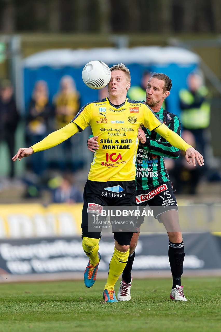 Mjällbys Mattias Håkansson och Varbergs Thommie Persson