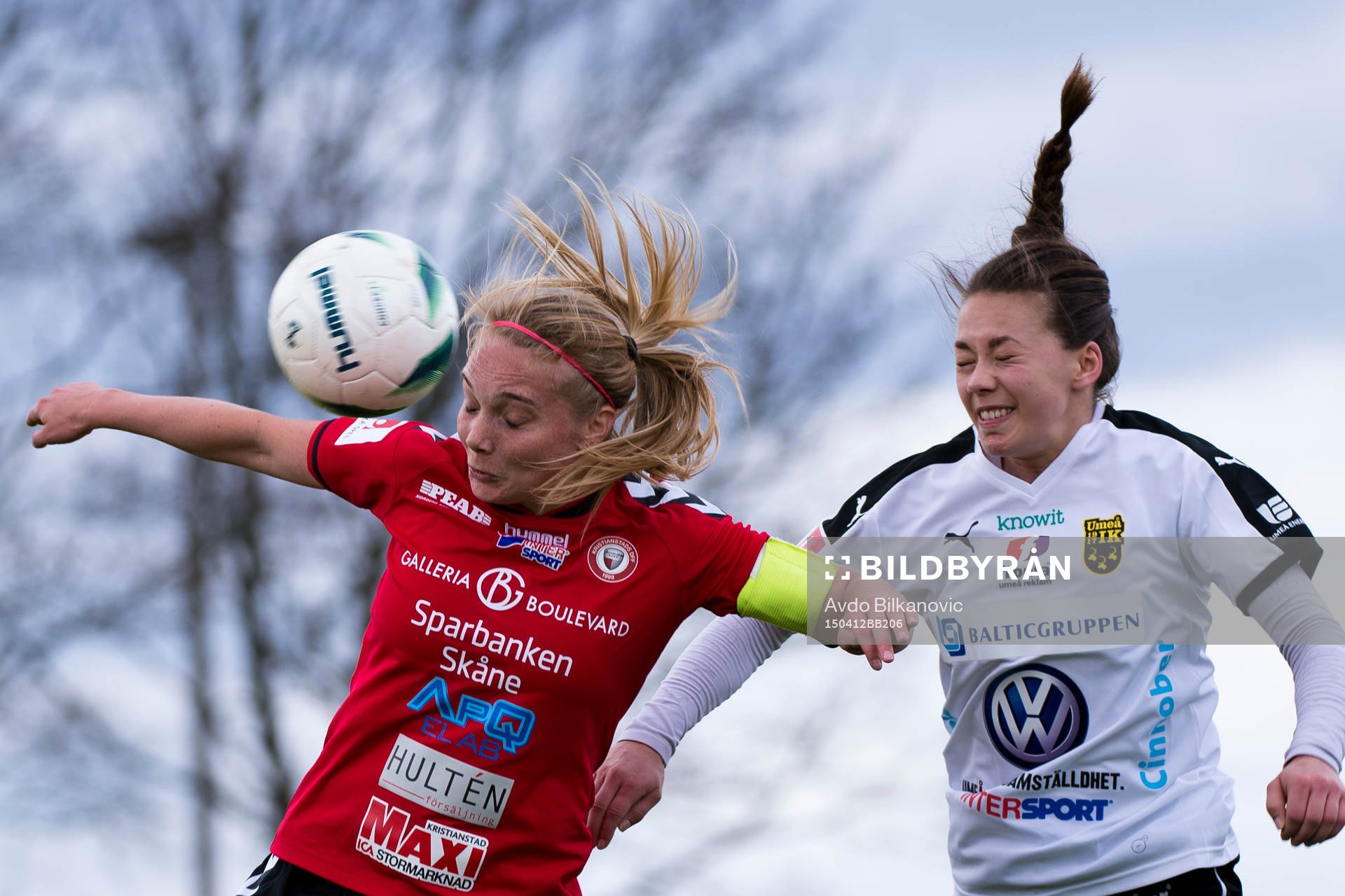 Kristianstads Margret Lara Vidarsdottir nickar framför