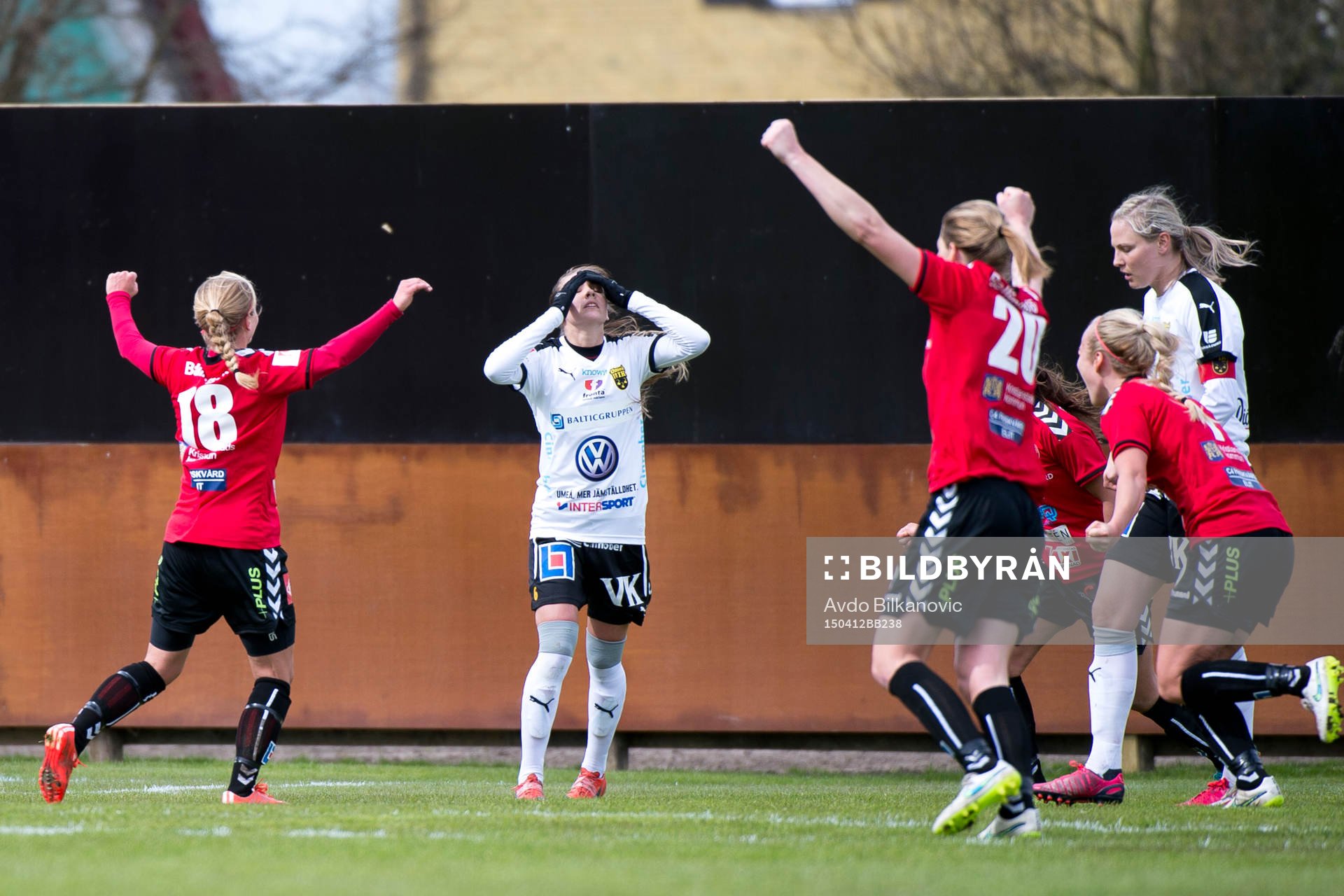Kristianstads Gudny Björk Odinsdottir jublar
