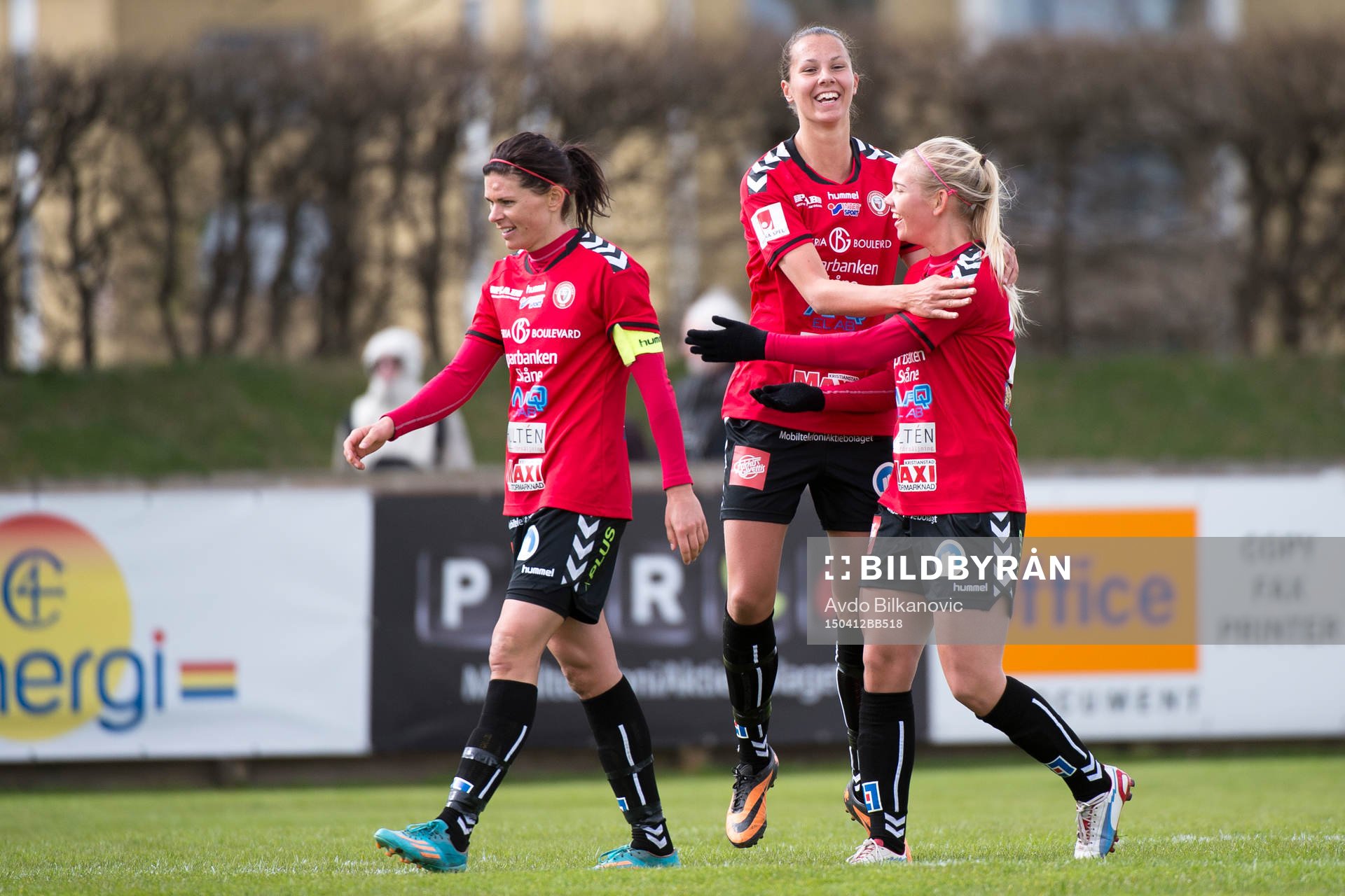 Kristianstads Amanda Edgren jublar