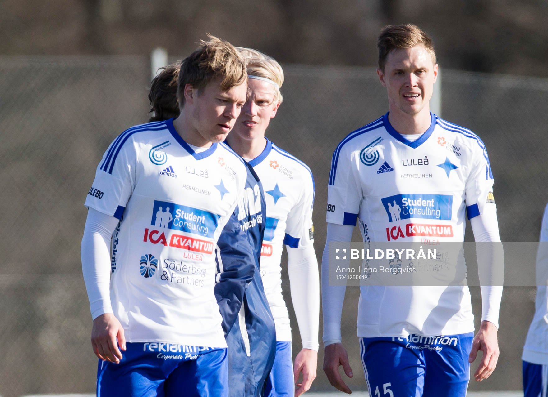 Luleås Emil Johansson, Max Wårell och Linus Johansson