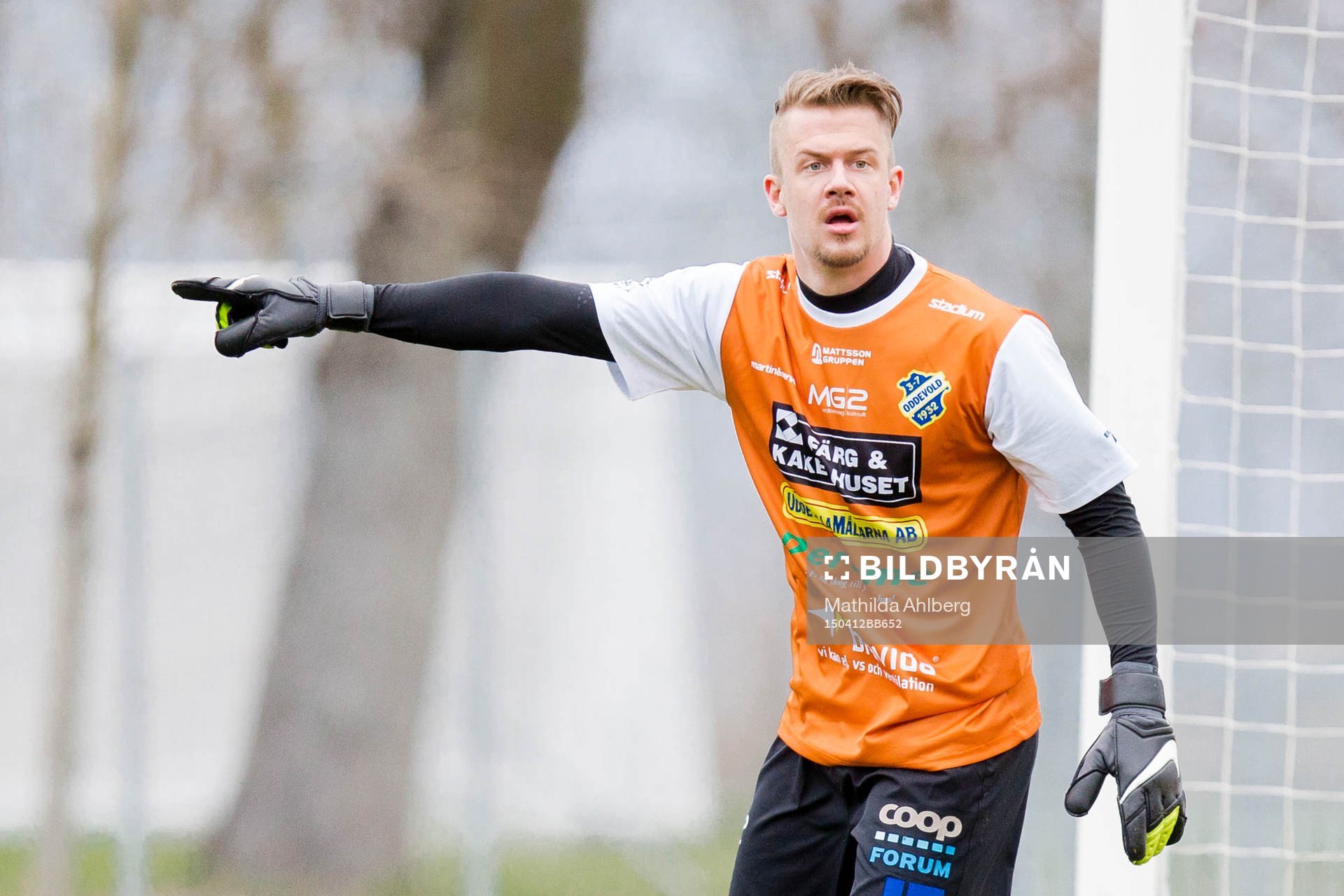 Oddevolds målvakt  Erik Dahlin
