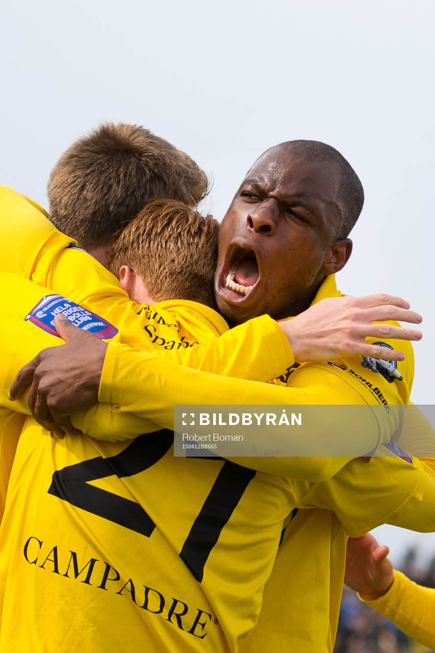 Falkenbergs Hakeem Araba jublar