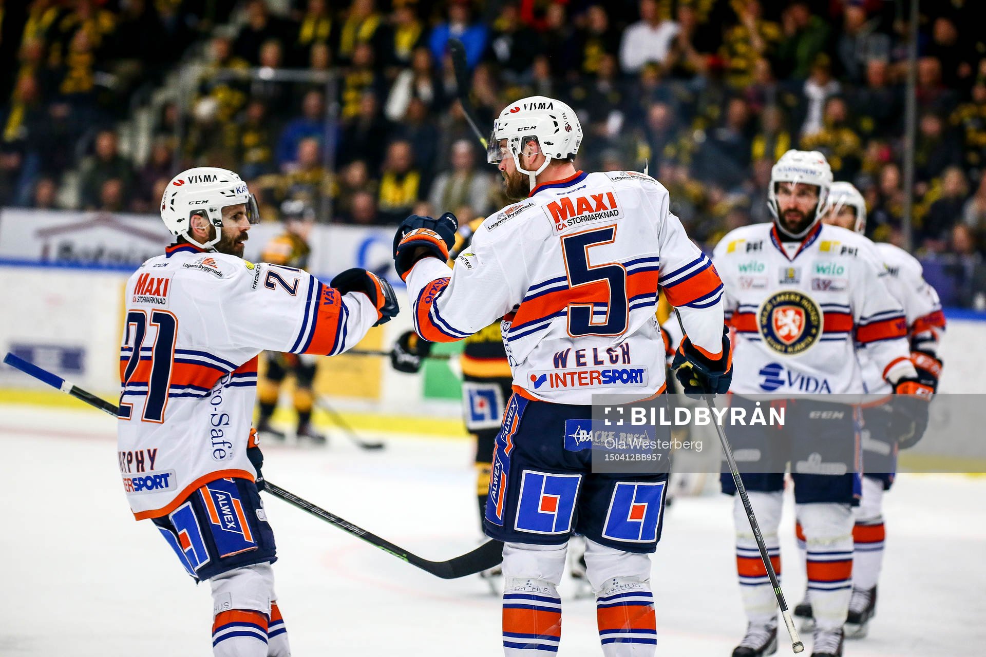 Växjös Noah Welch  jublar
