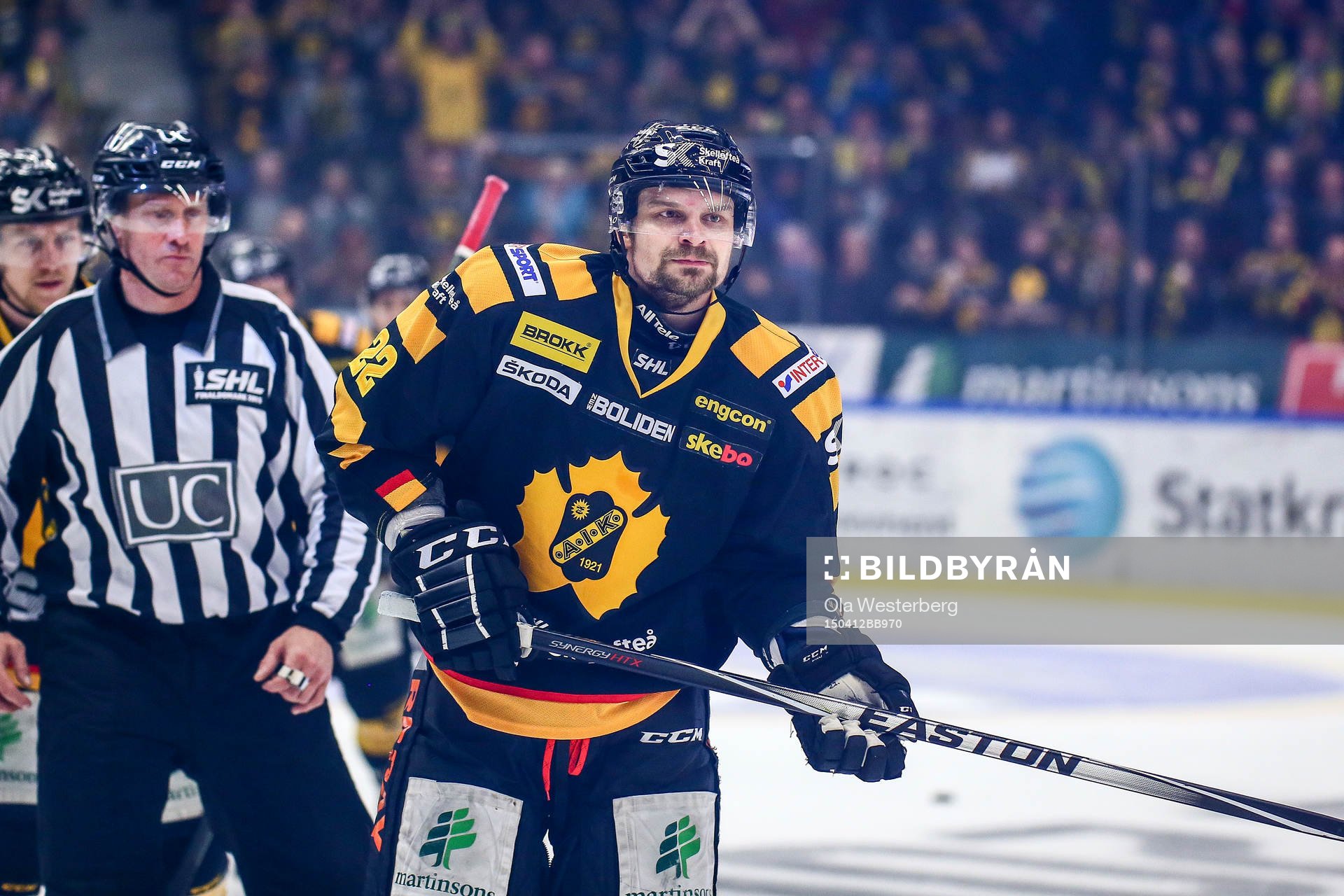Skellefteås Janne Pesonen jublar