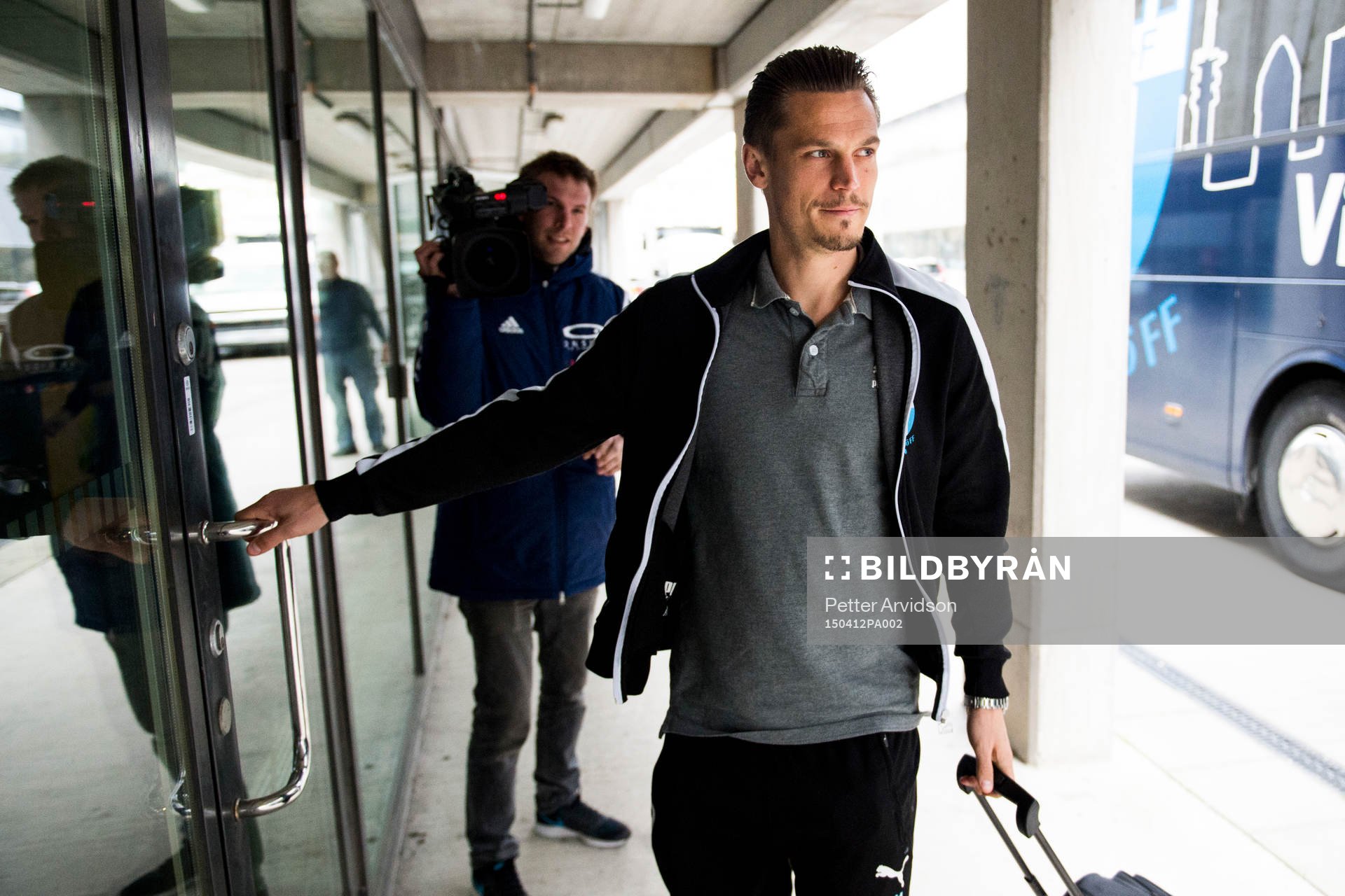 Malmö FFs Markus Rosenberg anländer