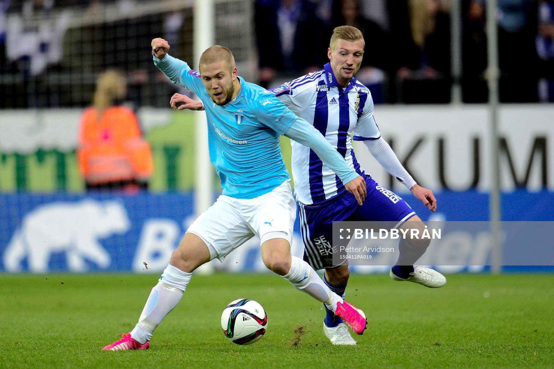 Malmö FFs Anton Tinnerholm och IFK Göteborgs Sören Rieks