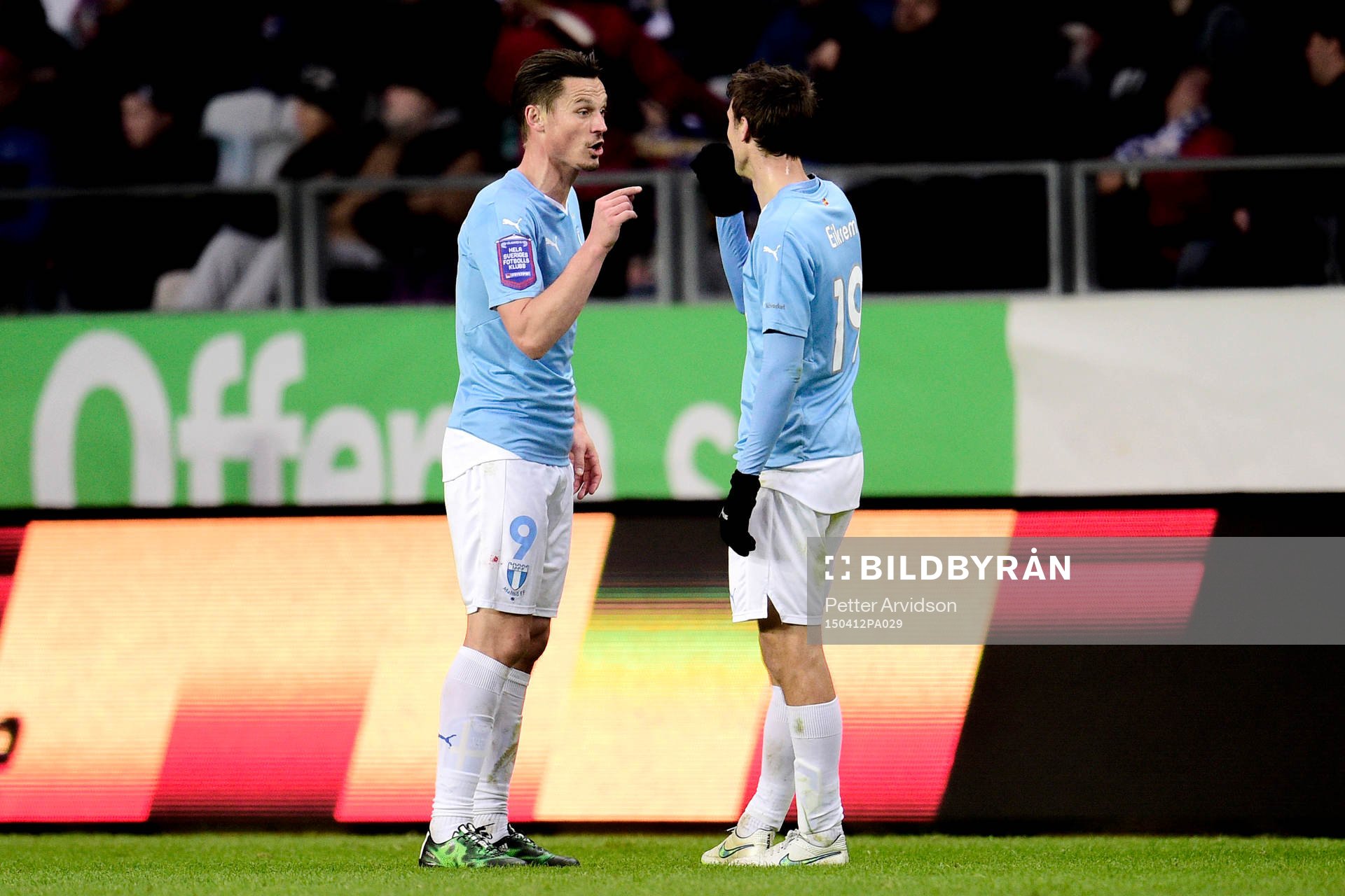 Malmö FFs Markus Rosenberg och Magnus Wolff Eikrem