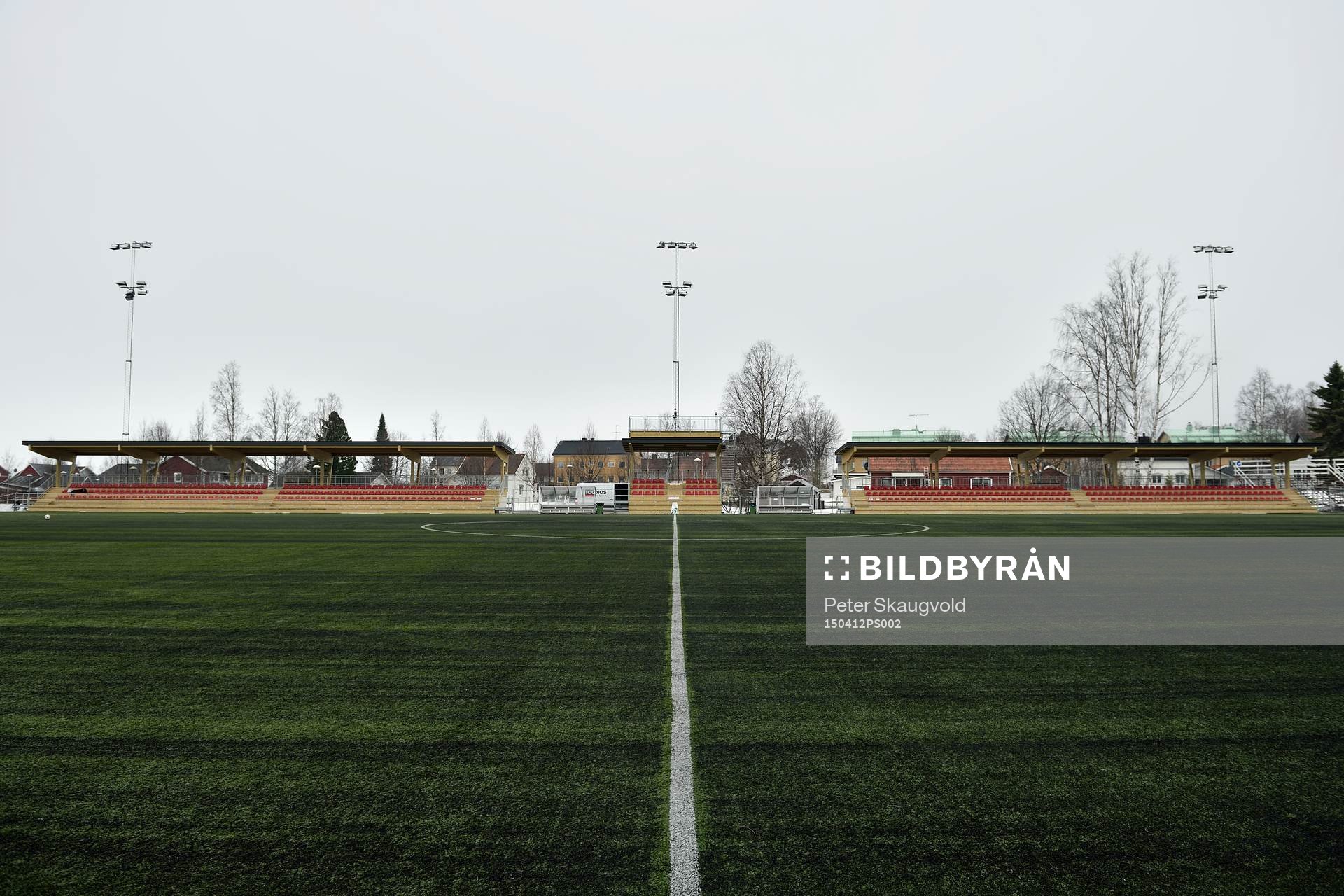 Nybyggda läktare på LF Arena