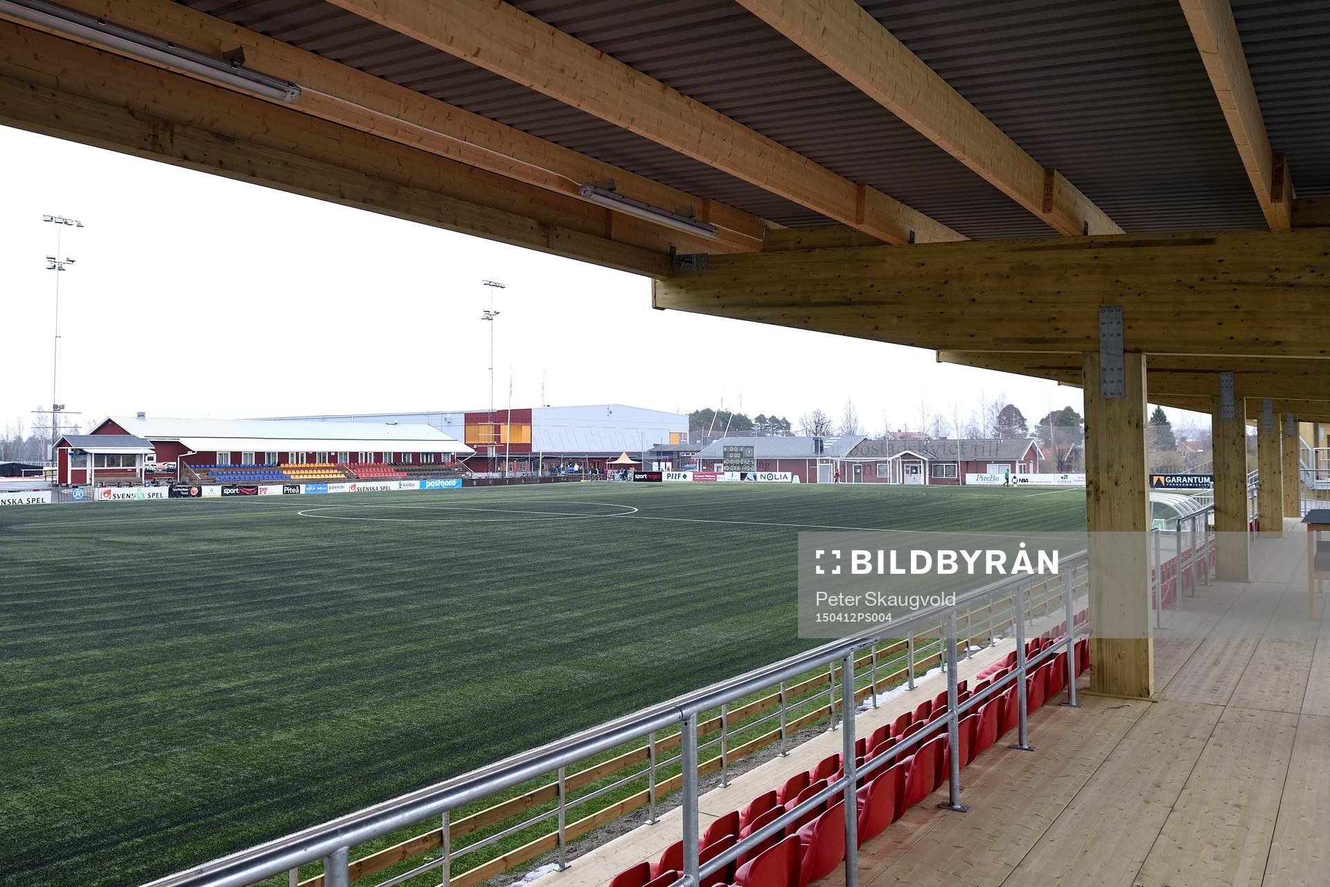 Nybyggda läktare på LF Arena