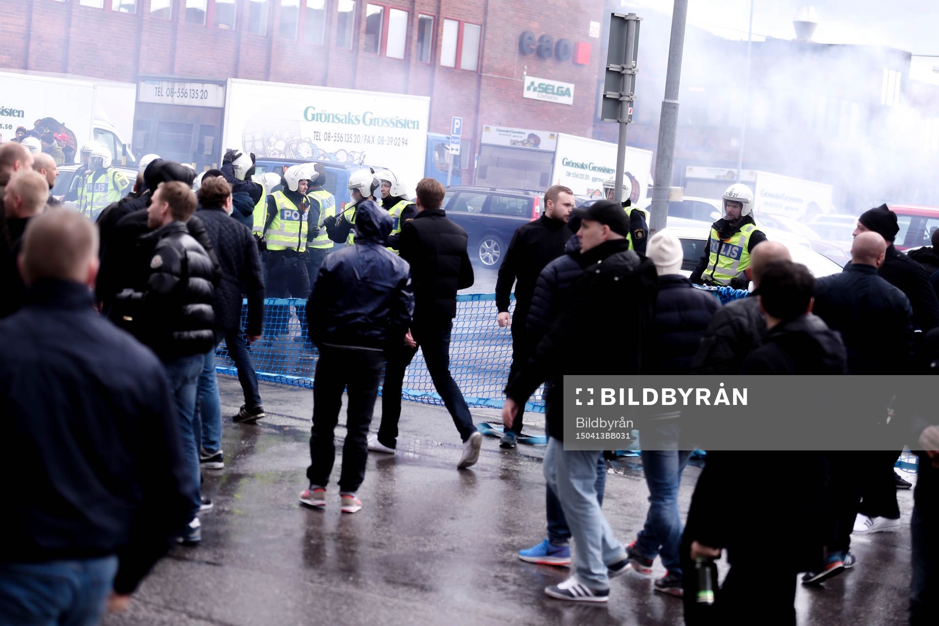 Hammarbys och Djurgårdens supportrar