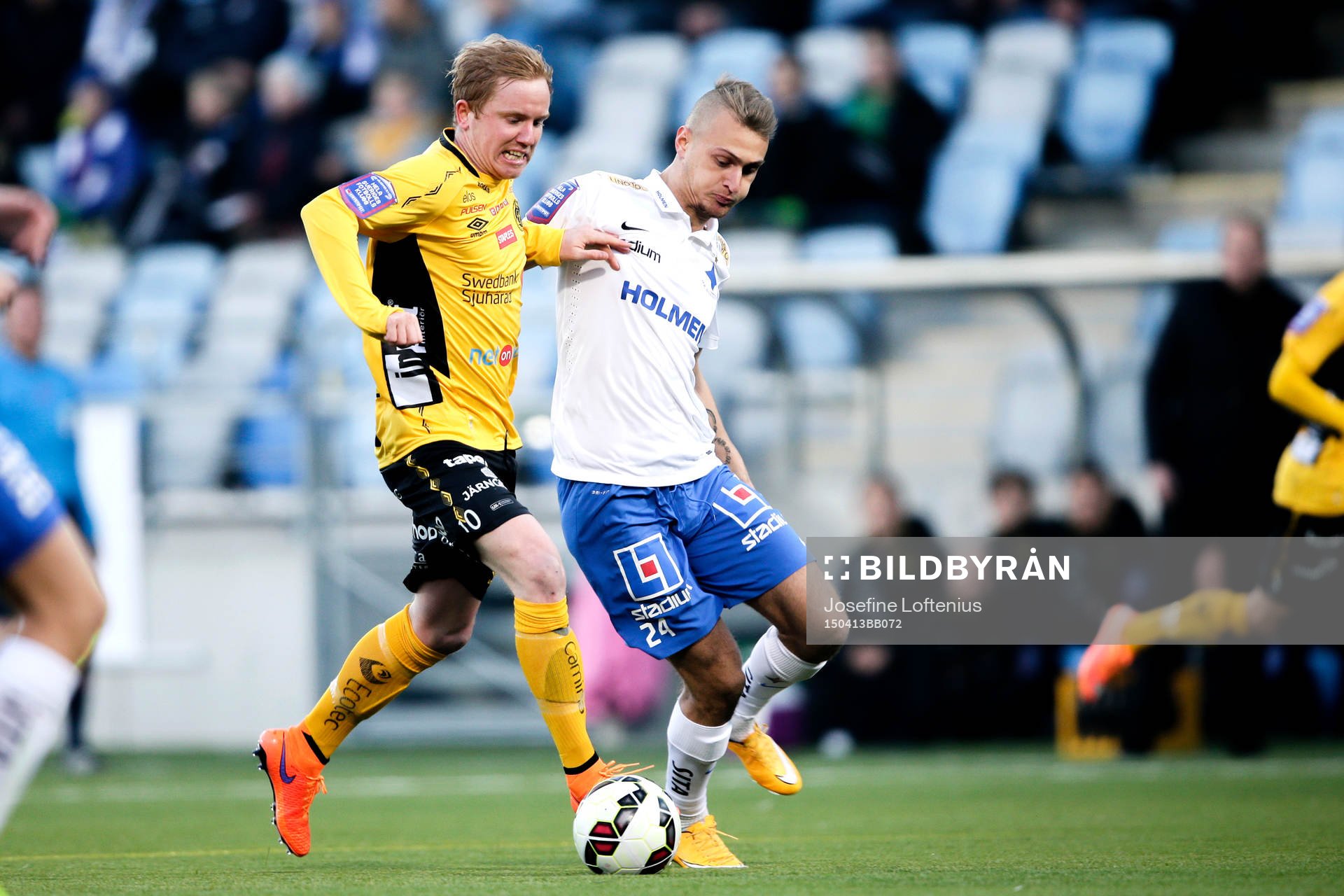 Elfsborgs Simon Lundevall och Norrköpings Gentrit Citaku