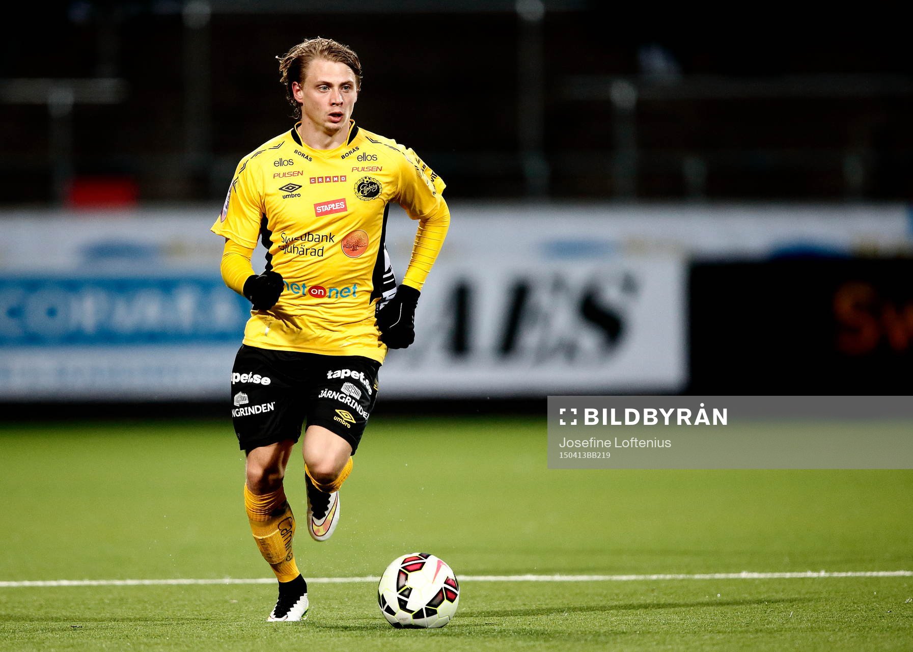 Elfsborgs Simon Hedlund under fotbollsmatchen i Allsvenskan mellan Norrköping och Elfsborg den 13 april 2015 i Norrköping.