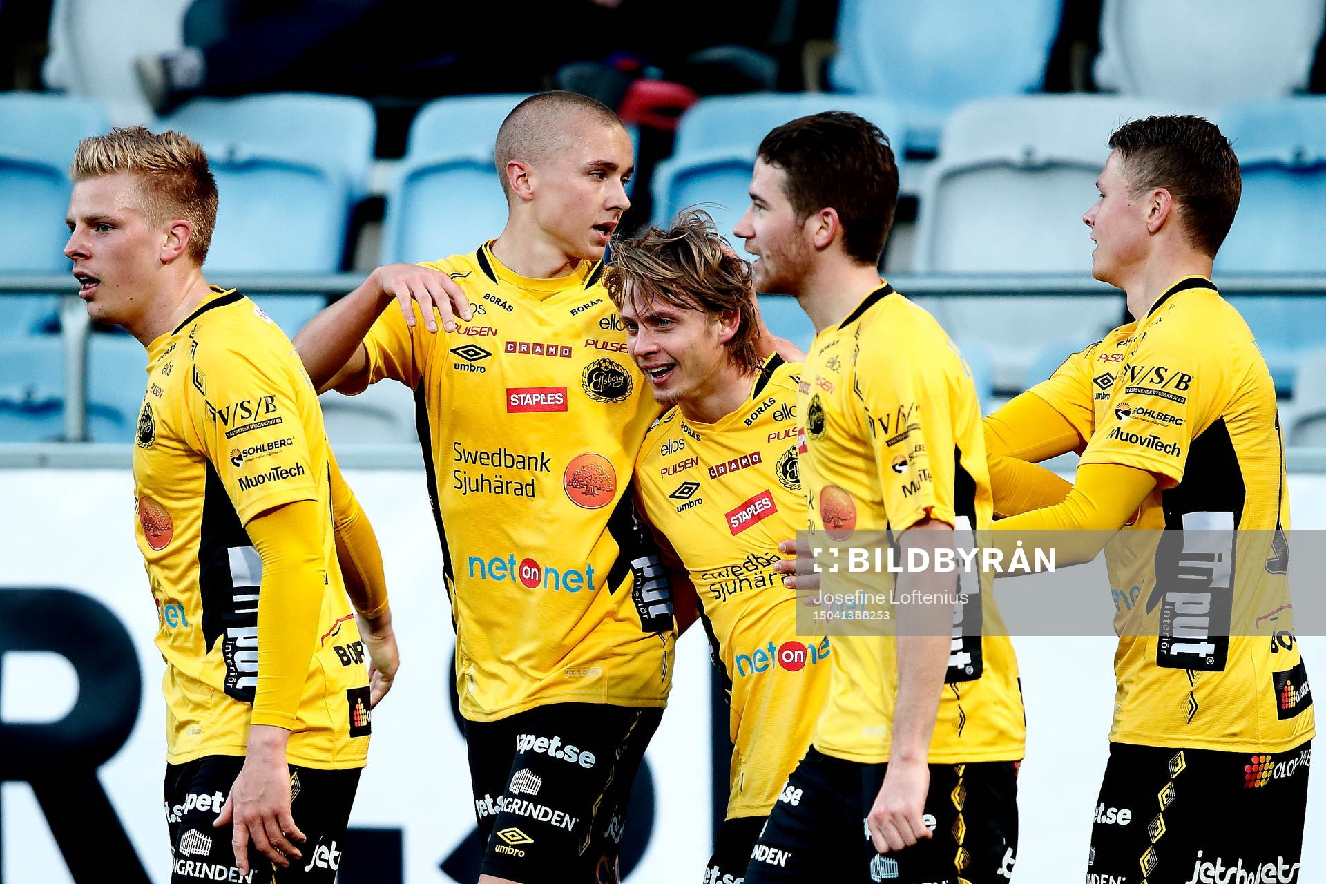 Elfsborgs Sebastian Holmén (andra från vänster) med