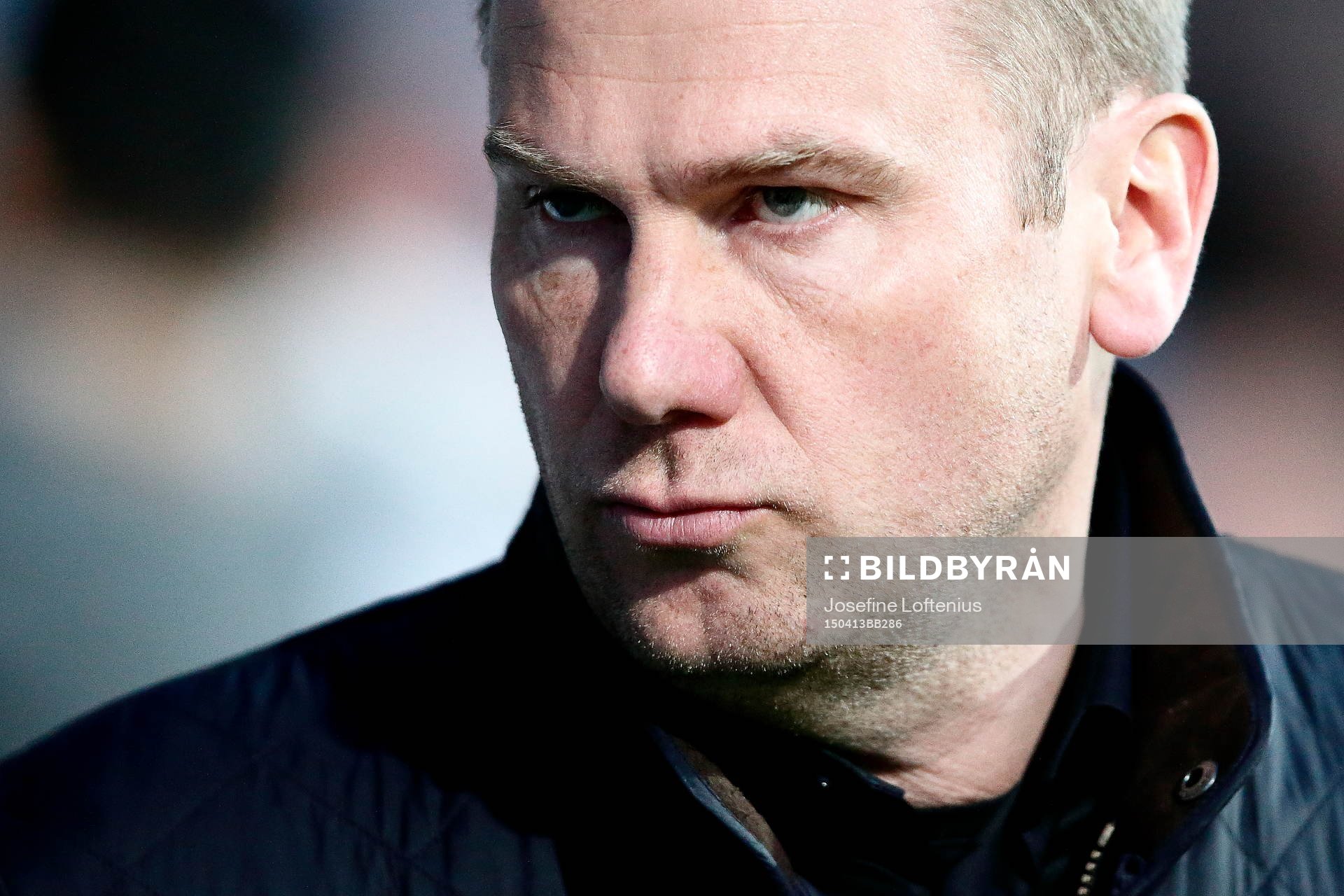 Elfsborgs tränare Magnus Haglund under fotbollsmatchen i Allsvenskan mellan Norrköping och Elfsborg den 13 april 2015 i Norrköping.