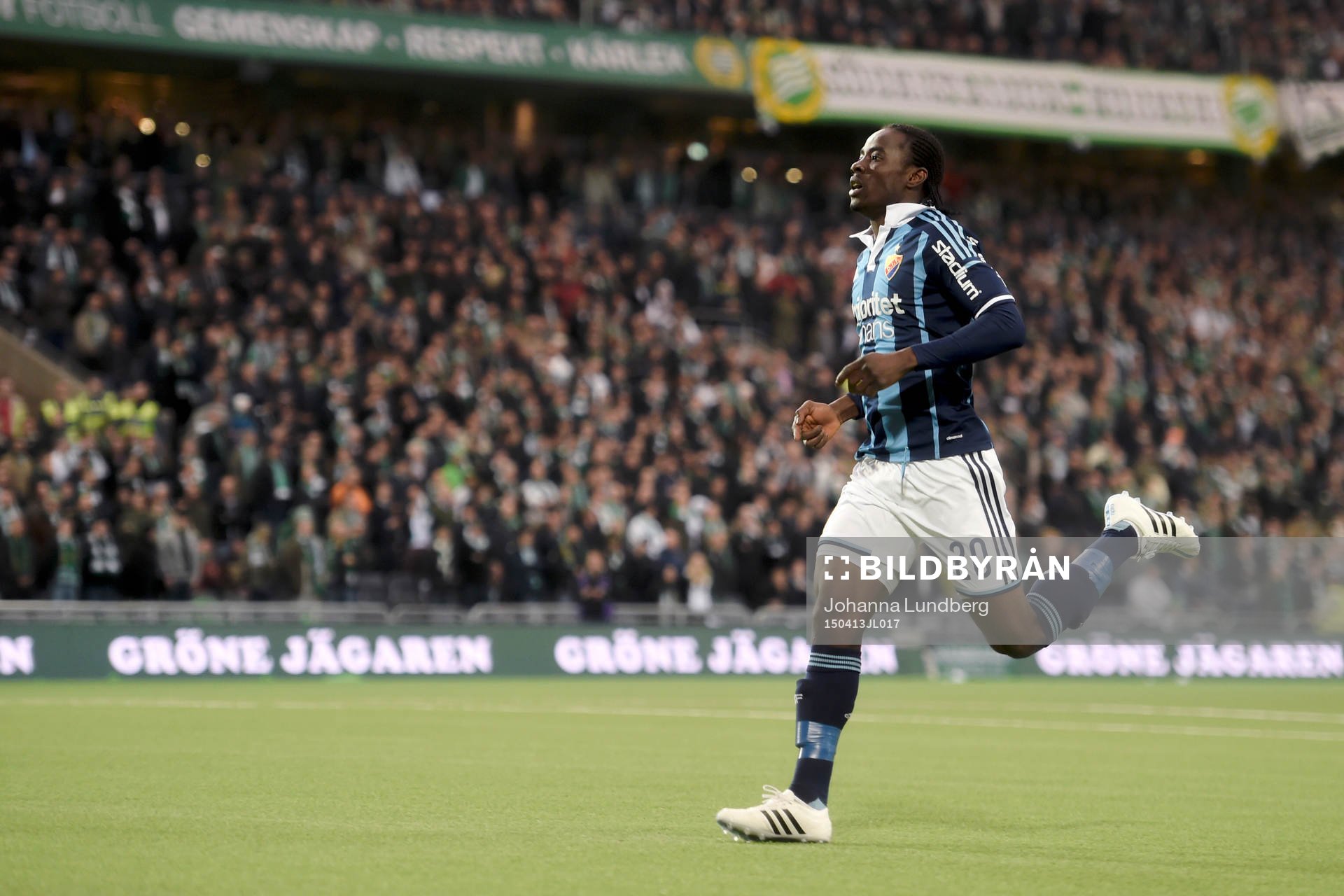 Djurgårdens Sam Johnson jublar