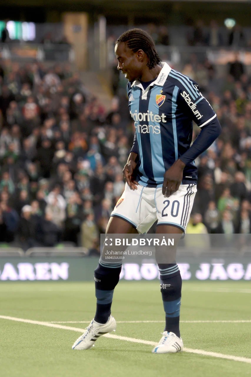 Djurgårdens Sam Johnson jublar