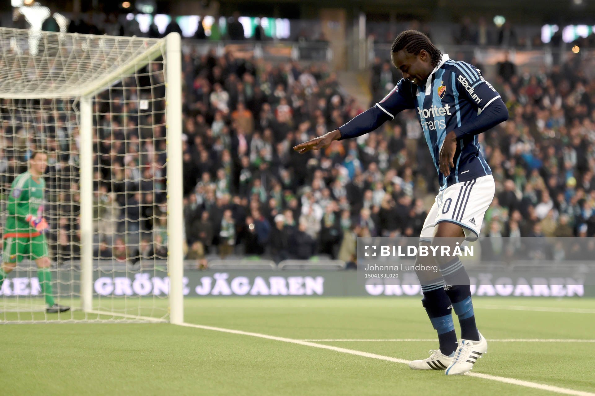 Djurgårdens Sam Johnson jublar