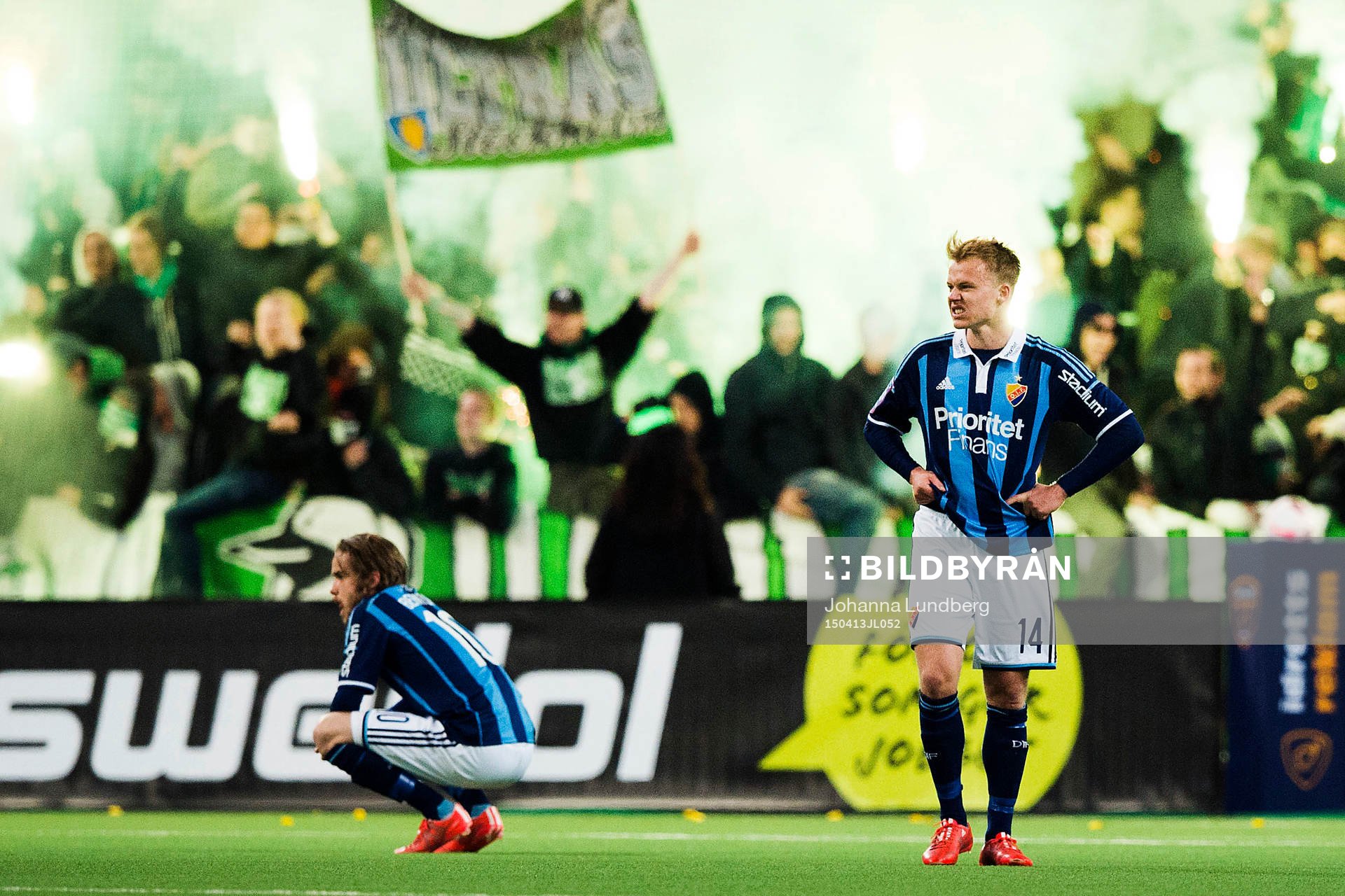 Djurgårdens Daniel Berntsen och Elliot Käck deppar