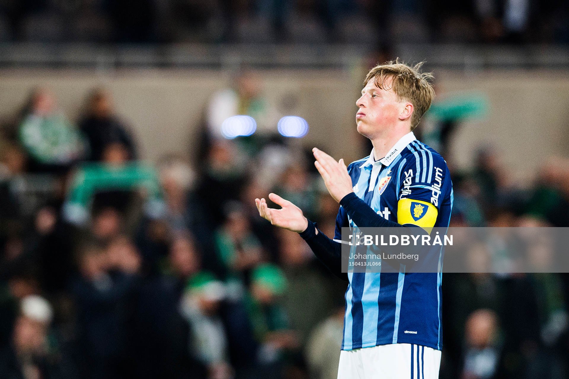 Djurgårdens Emil Bergström deppar och tackar publiken