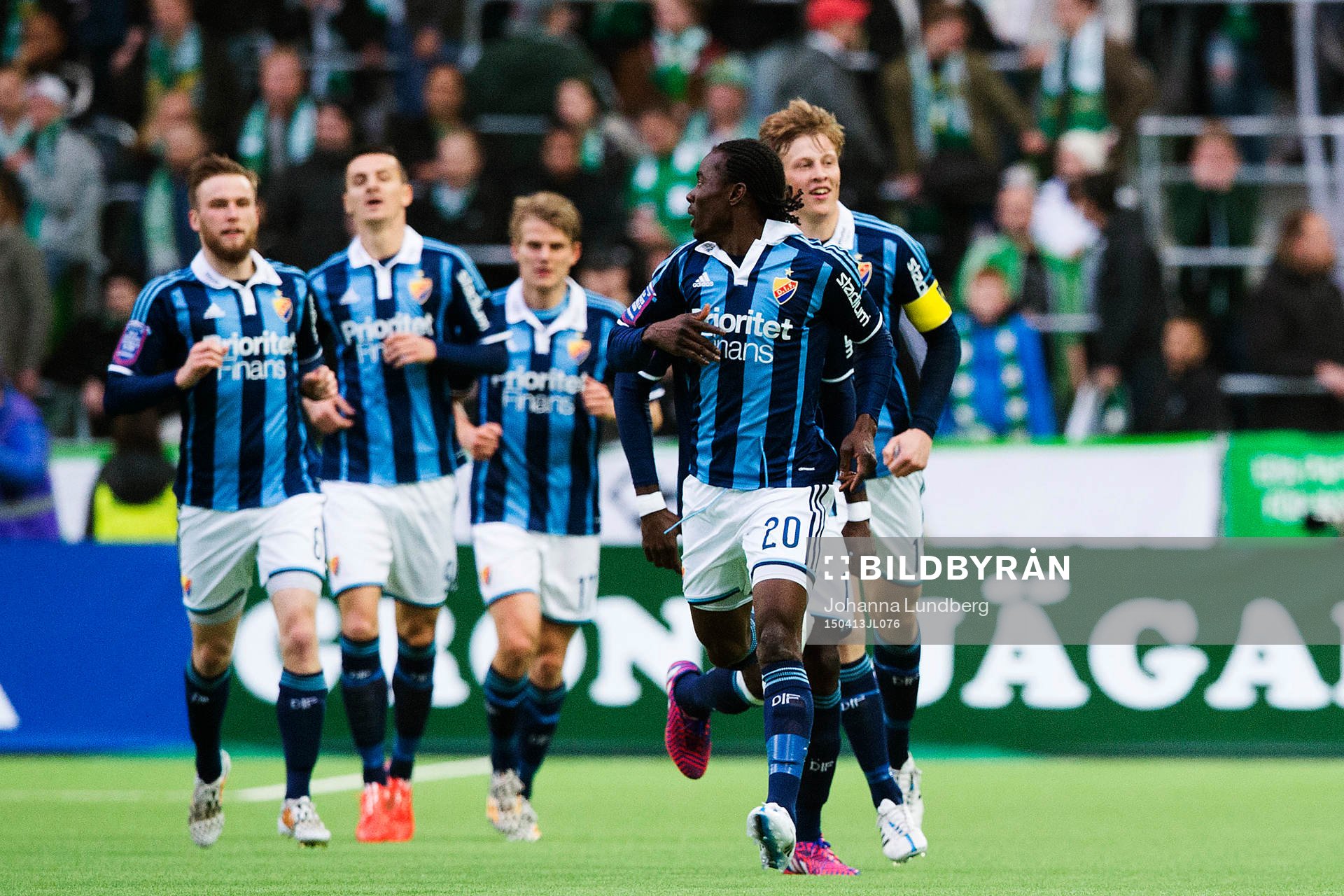 Djurgårdens Sam Johnson  jublar