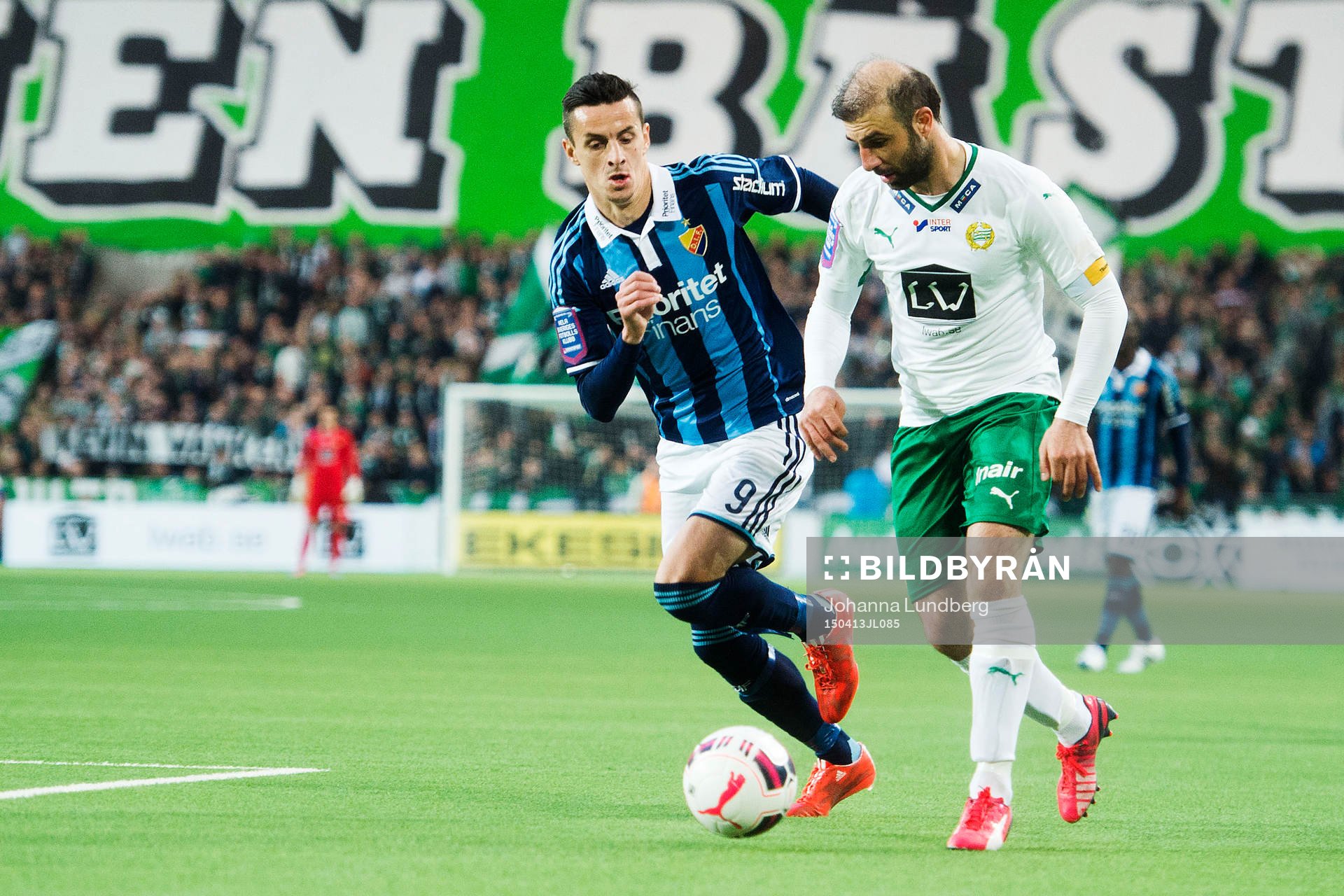 Djurgårdens Haris Radetinac och Hammarbys Kennedy