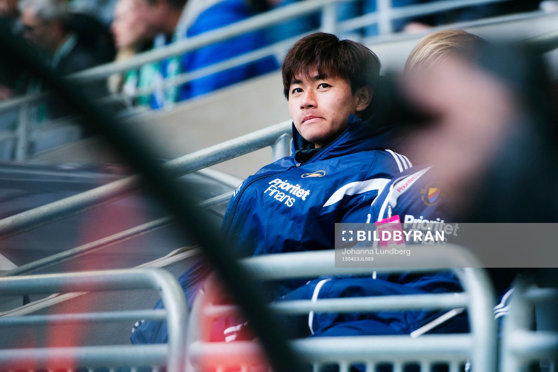 Djurgårdens Soo Young Mo på läktaren