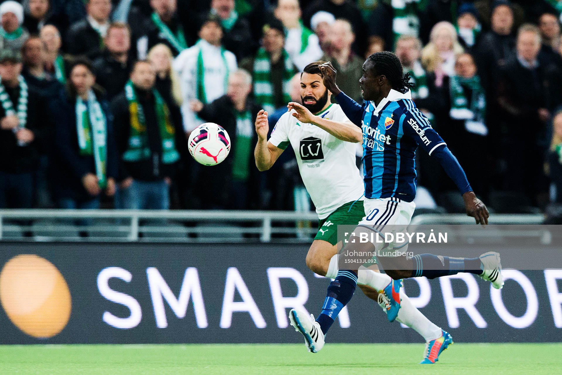 Hammarbys Stefan Batan och Djurgårdens Sam Johnson
