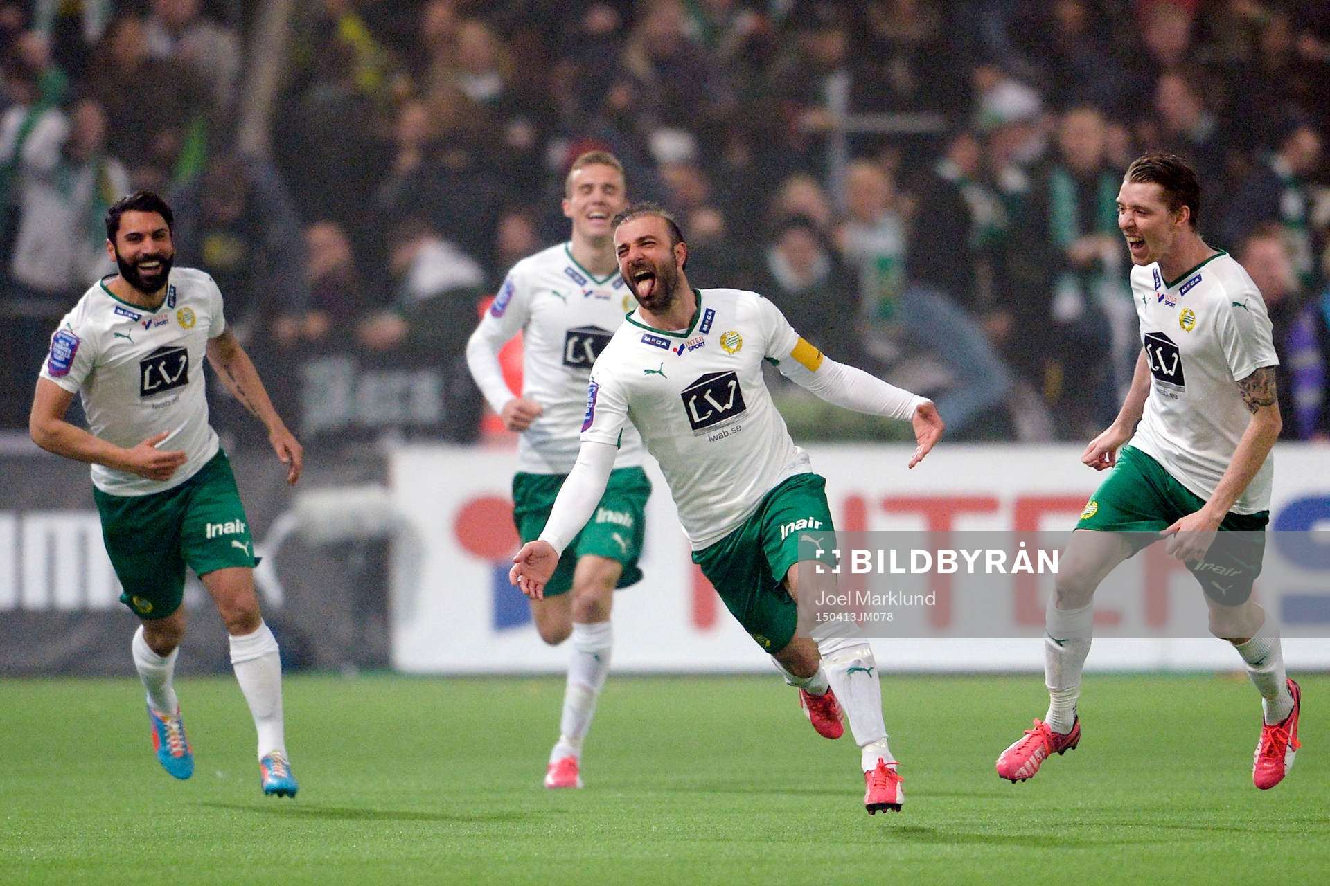 Hammarbys Kennedy Bakircioglu jublar