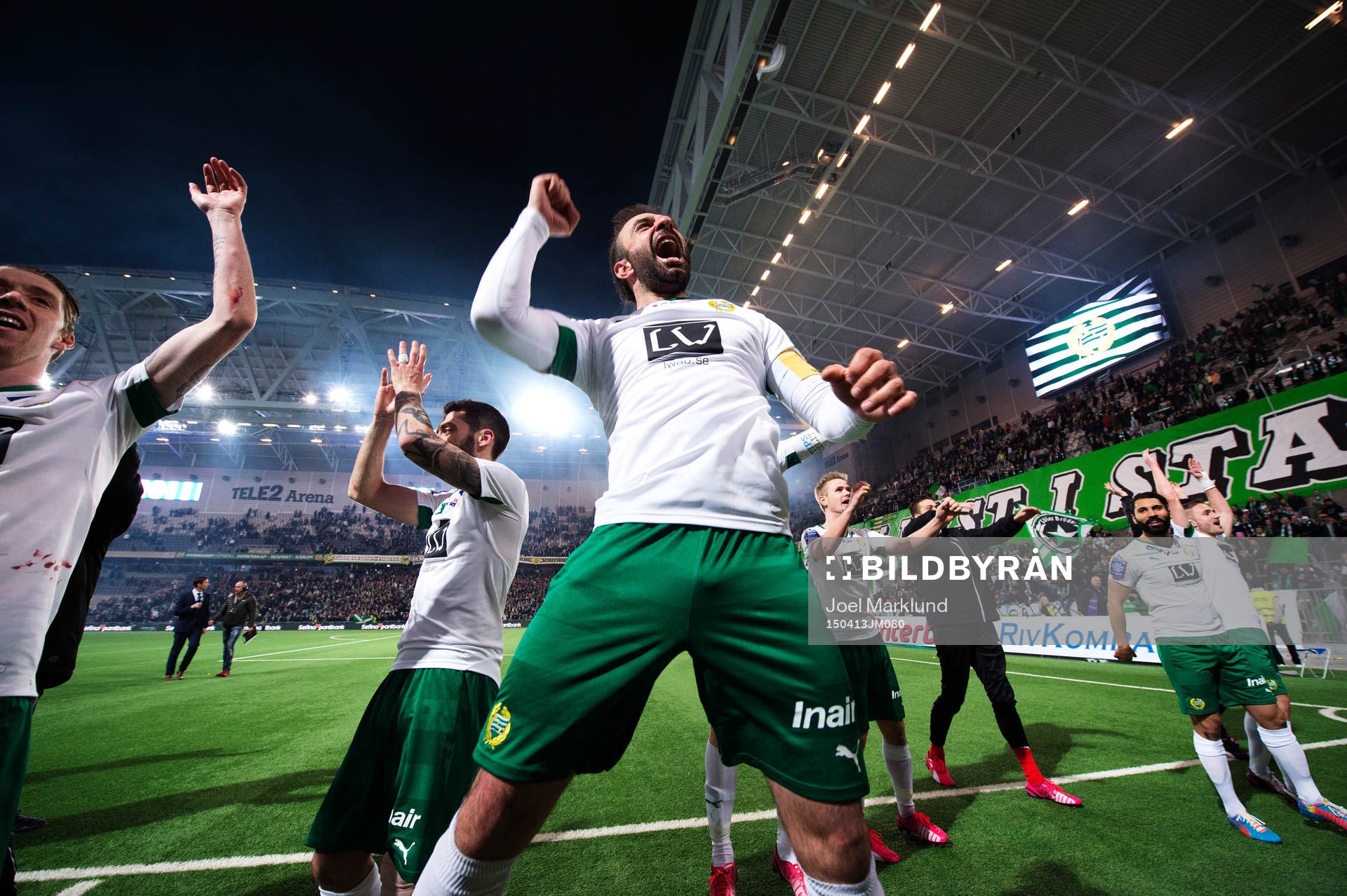 Hammarbys Kennedy Bakircioglu jublar