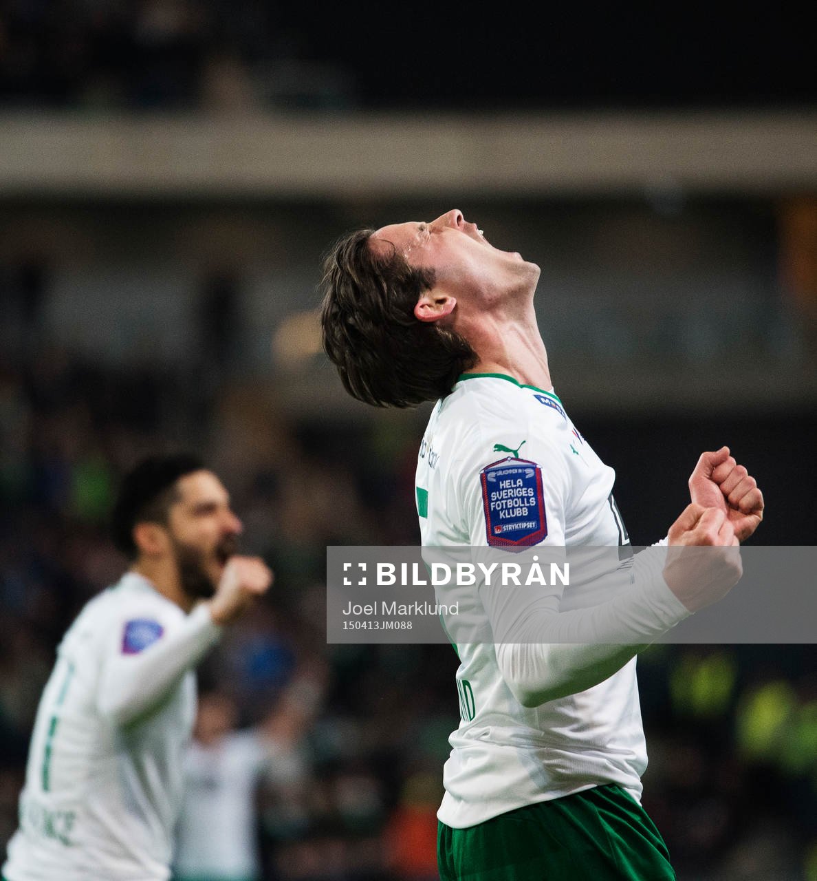 Hammarbys Philip Haglund jublar