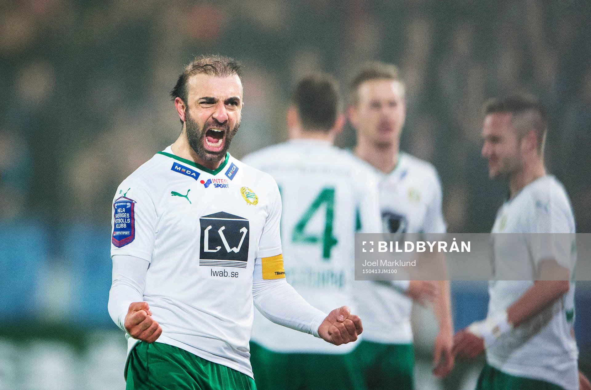 Hammarbys Kennedy Bakircioglu jublar