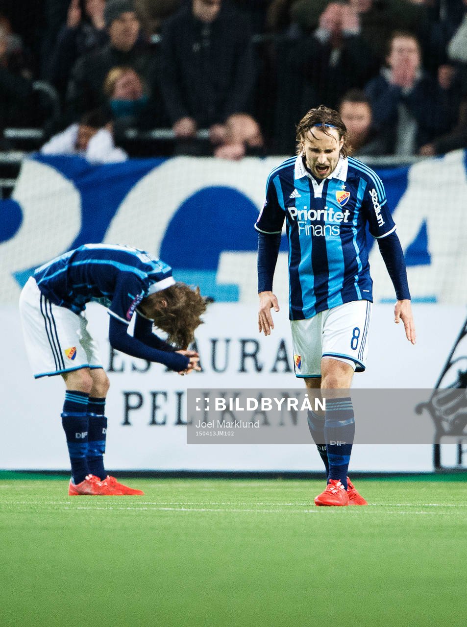 Djurgårdens Daniel Berntsen och Kevin Walker deppar