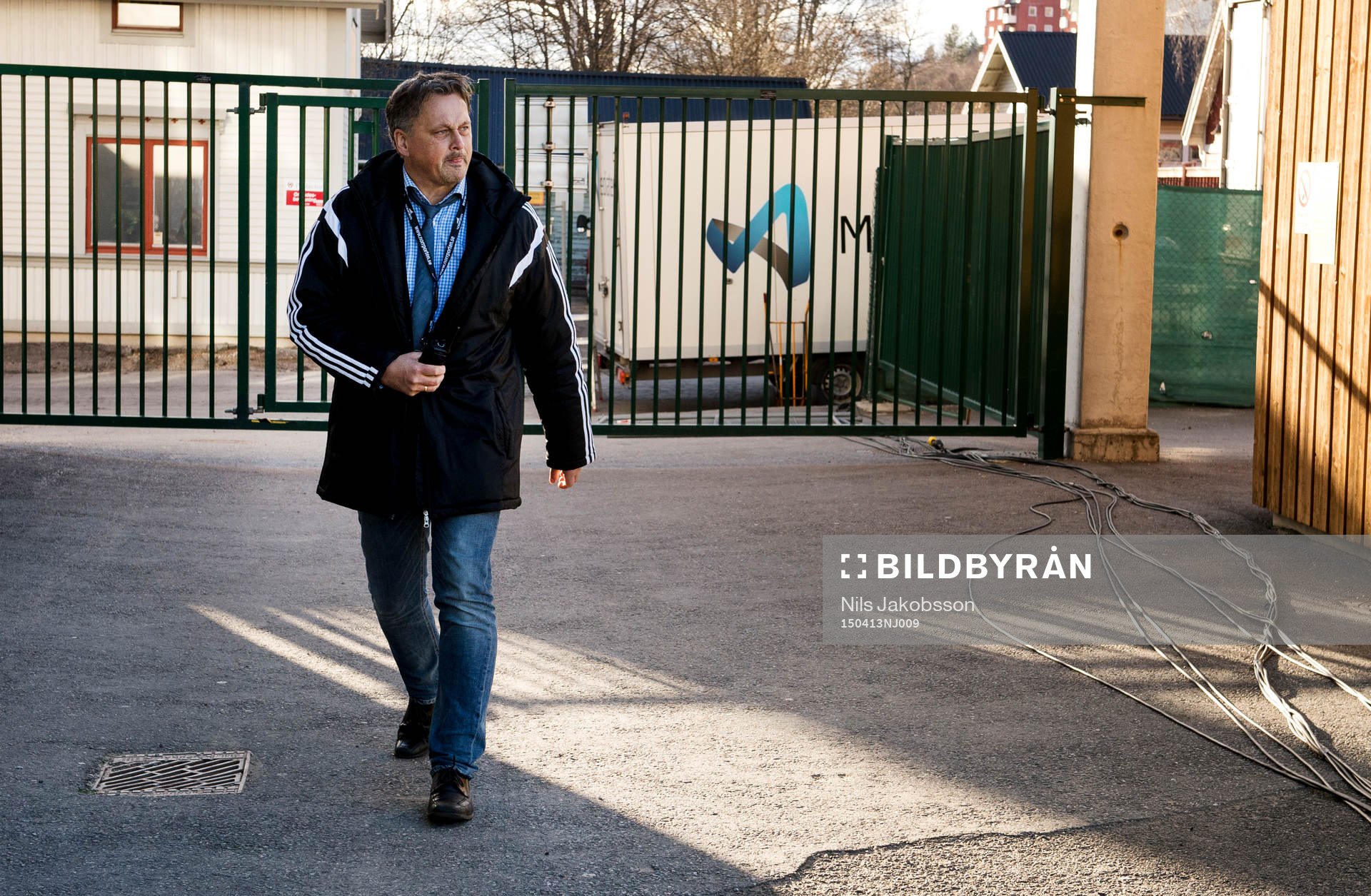 Sundsvalls sportchef Urban Hagblom innan fotbollsmatchen i