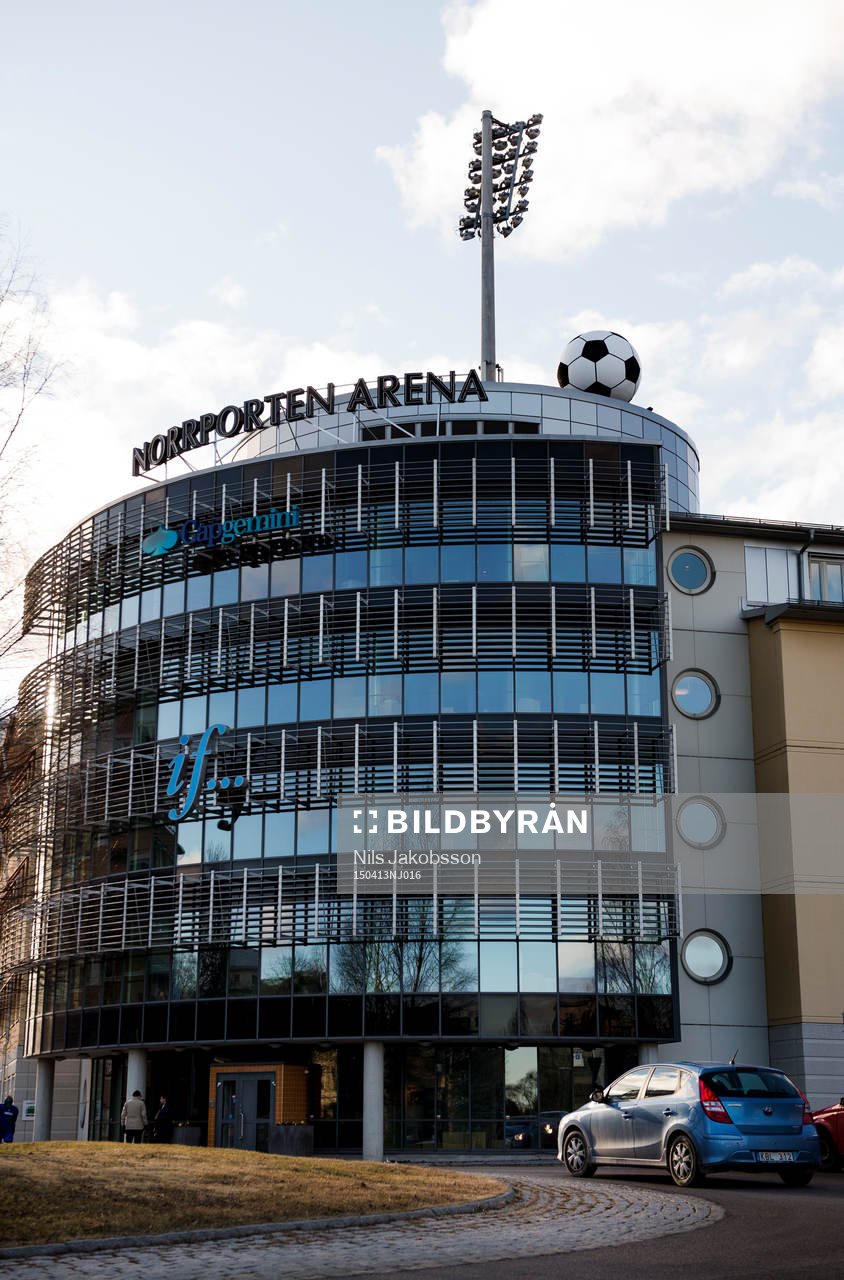 Norrporten Arena innan fotbollsmatchen i Allsvenskan mellan
