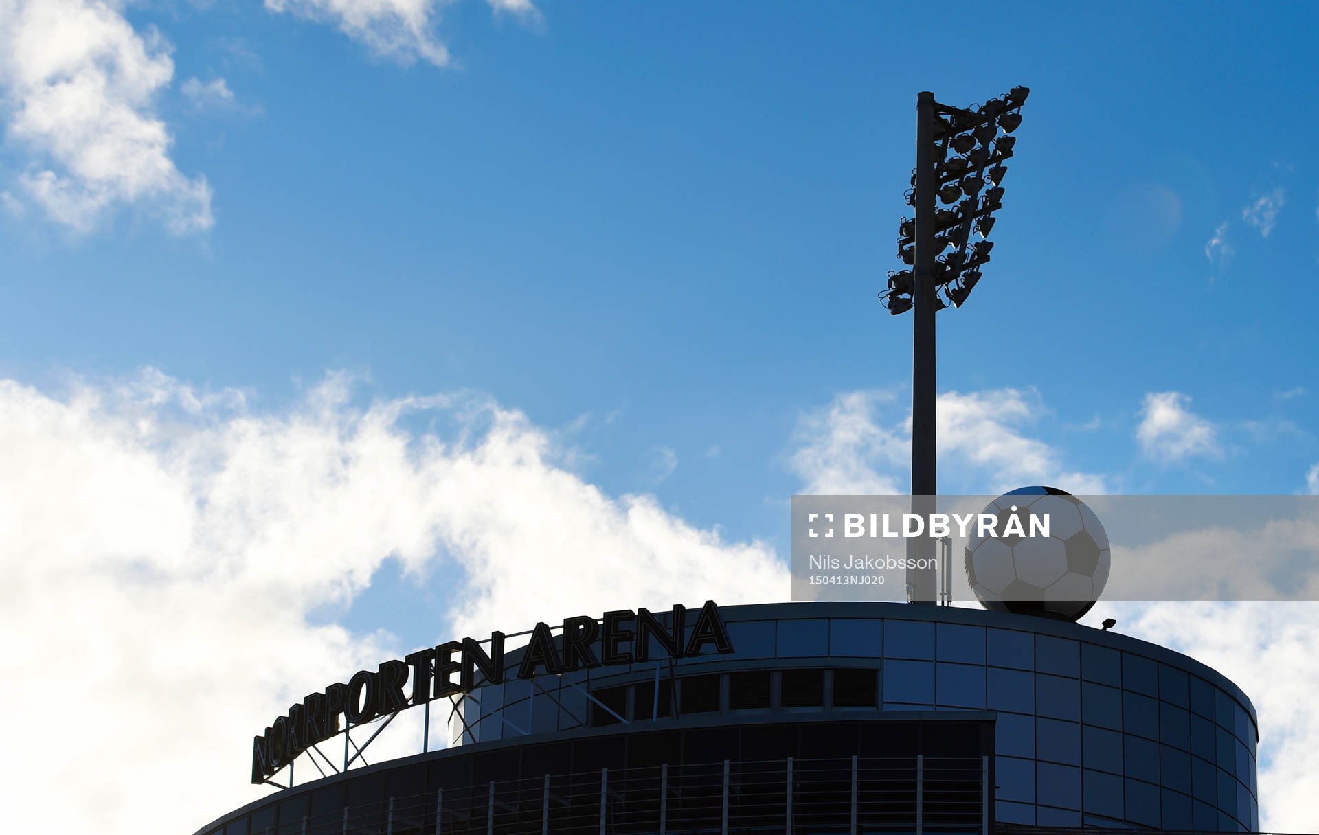 Norrporten Arena innan fotbollsmatchen i Allsvenskan mellan