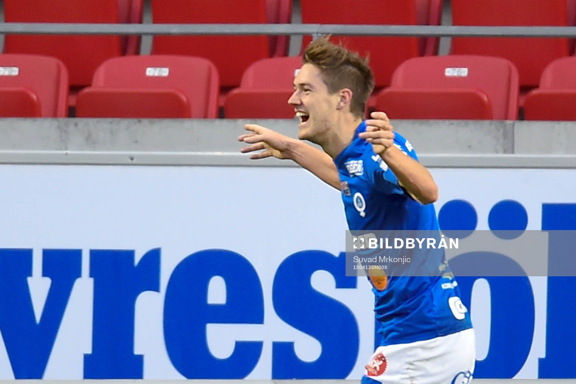 Åtvidabergs Victor Sköld jublar
