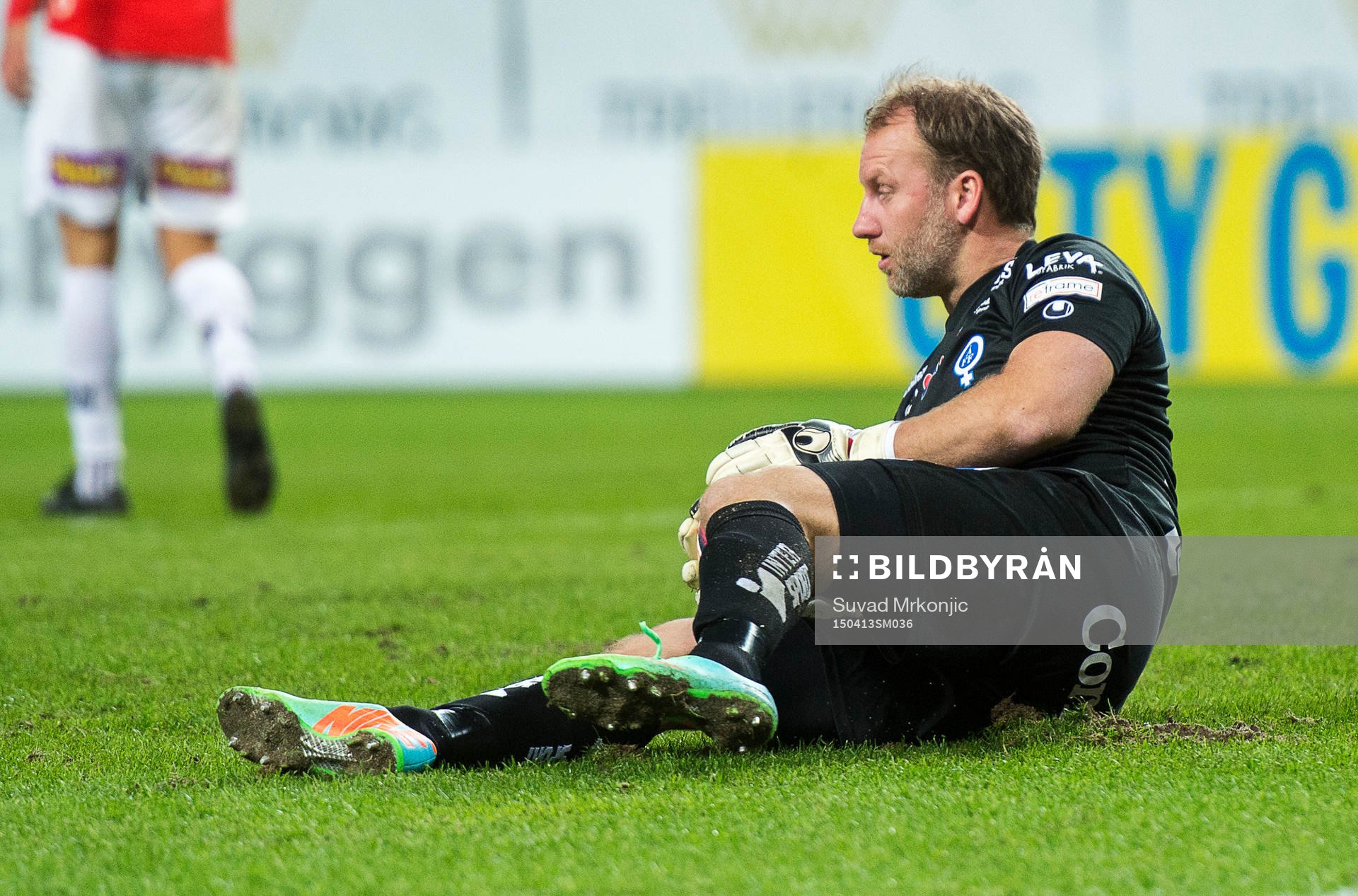 Åtvidabergs målvakt Henrik Gustavsson deppar