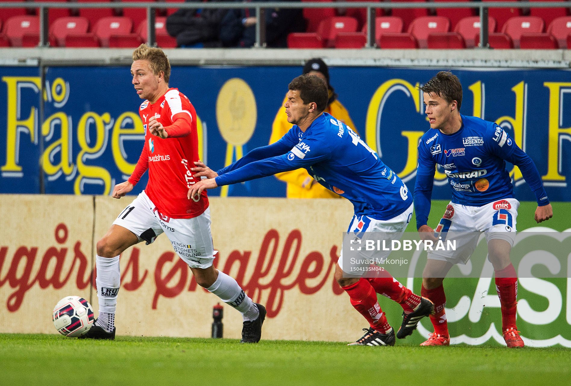 Kalmars Jonathan Ring och Åtvidabergs Mauricio Albornoz