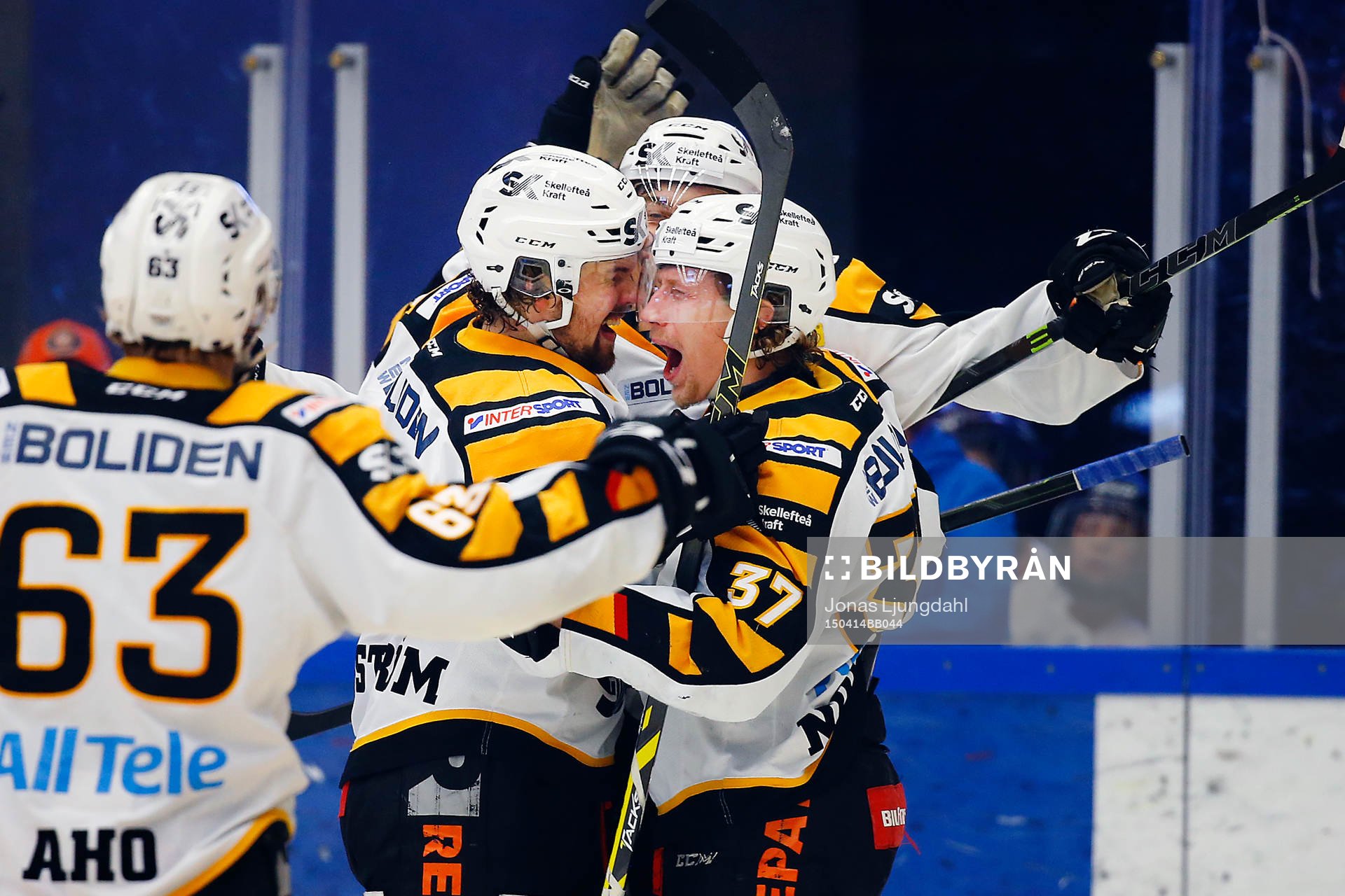 Skellefteås spelare jublar