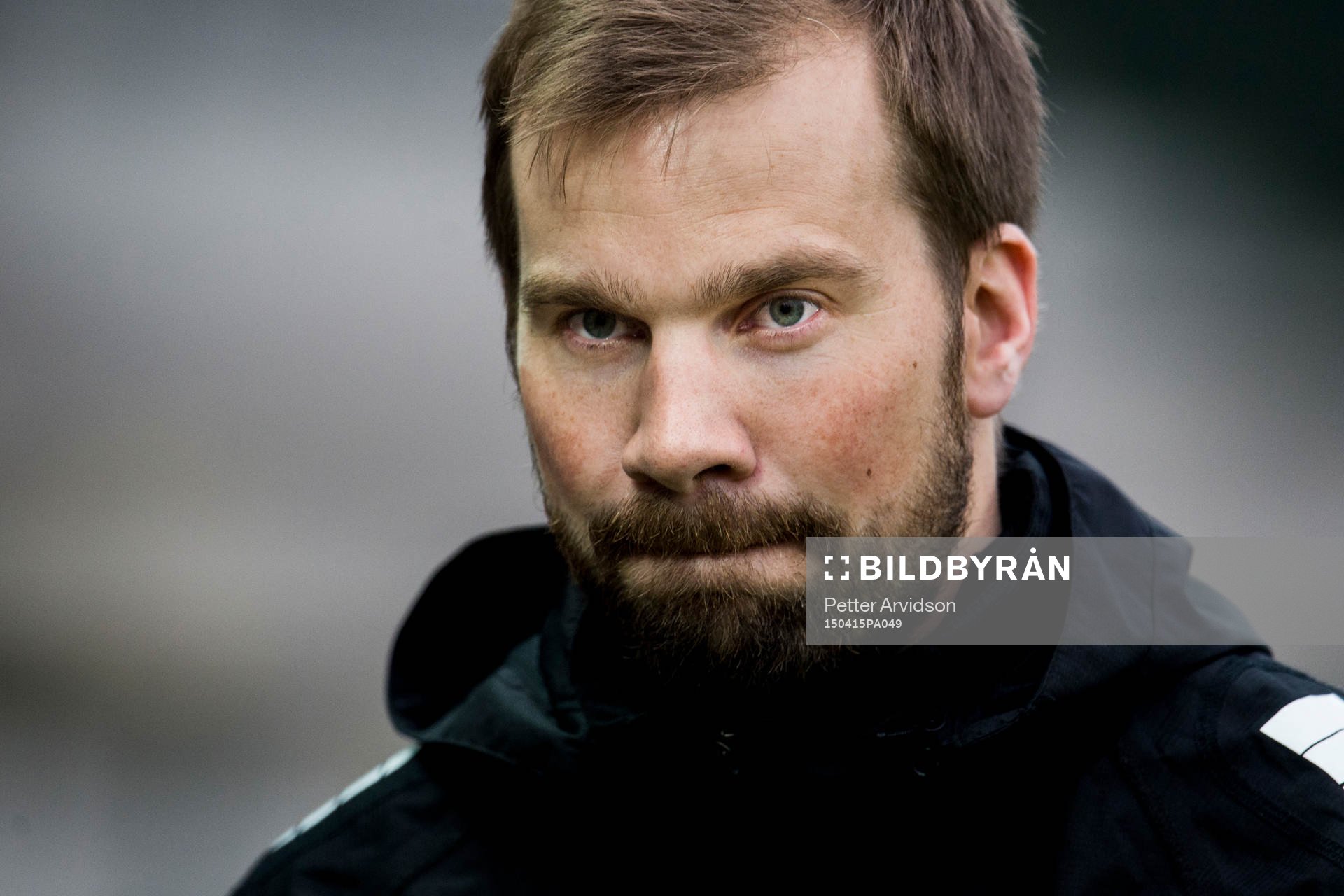 Hammarbys tränare Pär Lagerström under fotbollsmatchen i Damallsvenskan mellan Rosengård och Hammarby den 15 april 2015 i Malmö.