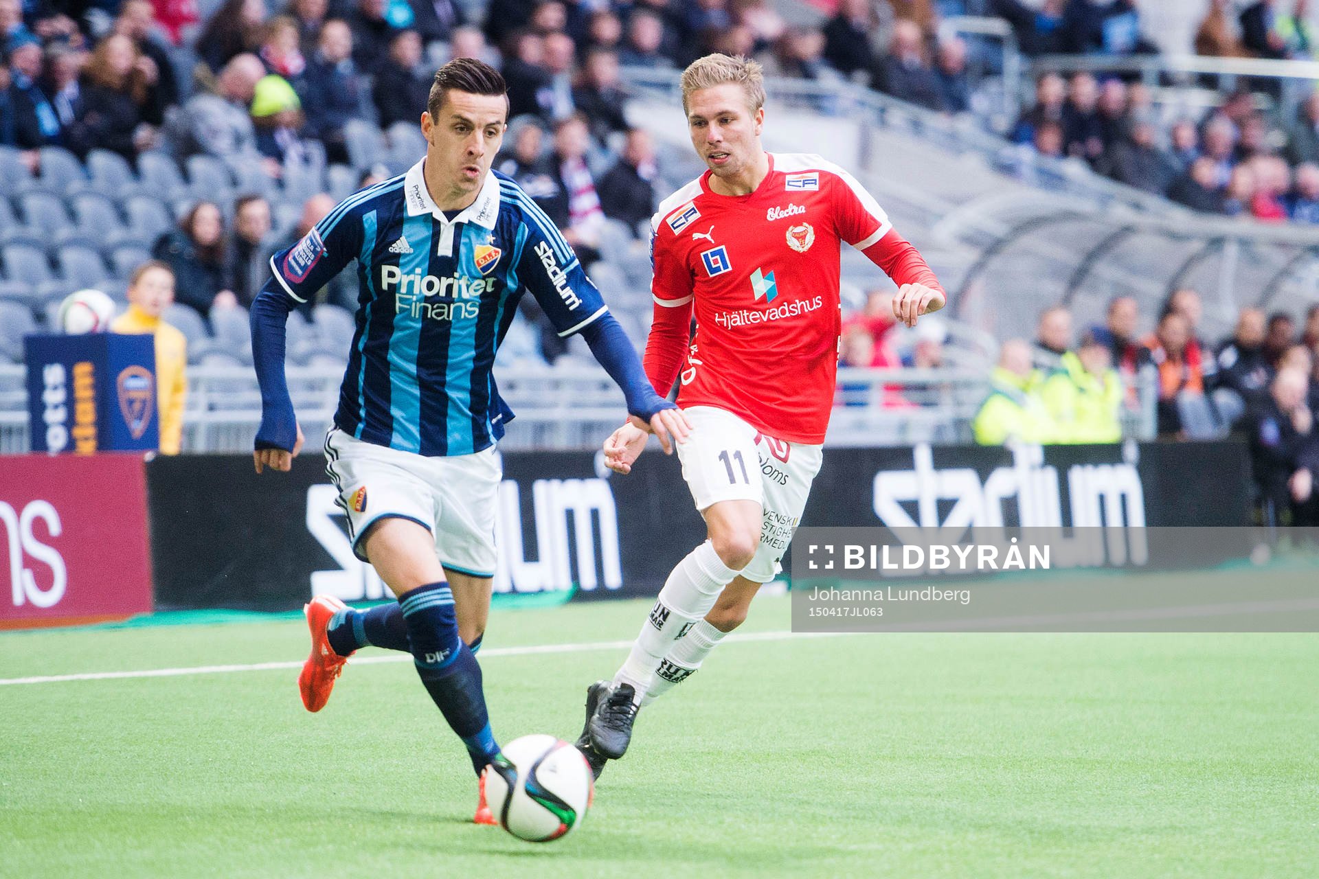 Djurgårdens Haris Radetinac och Kalmars Jonathan Ring