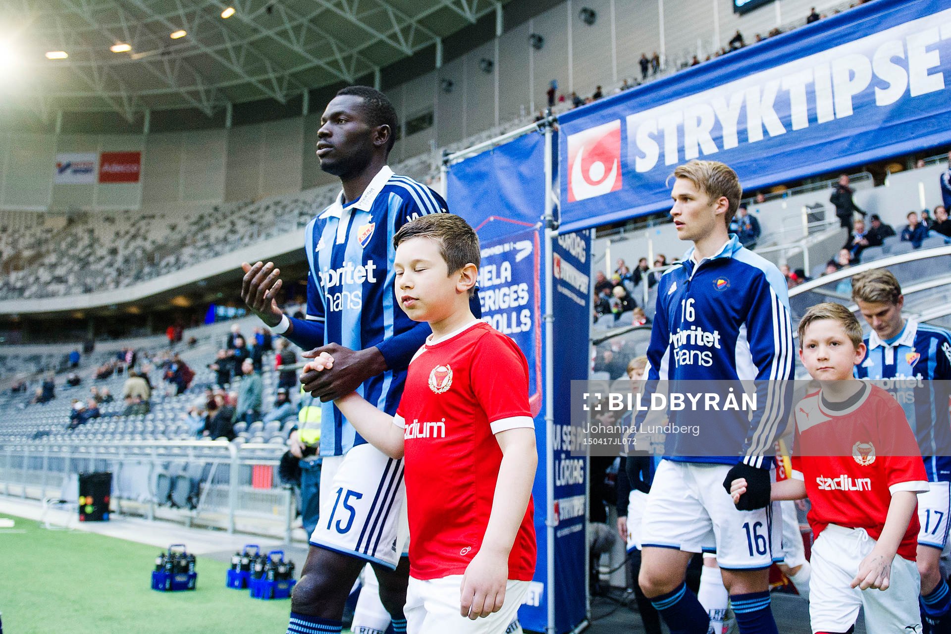 Djurgårdens Omar Colley och Sebastian Andersson