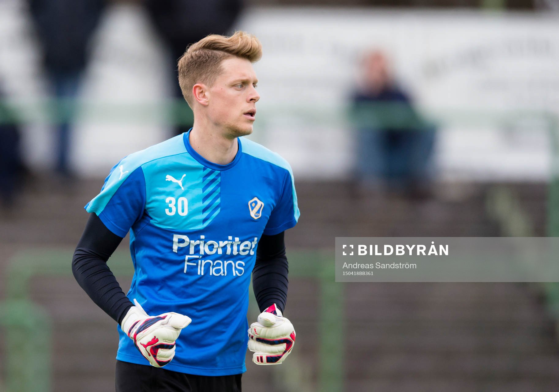Halmstads målvakt Malkolm Nilsson