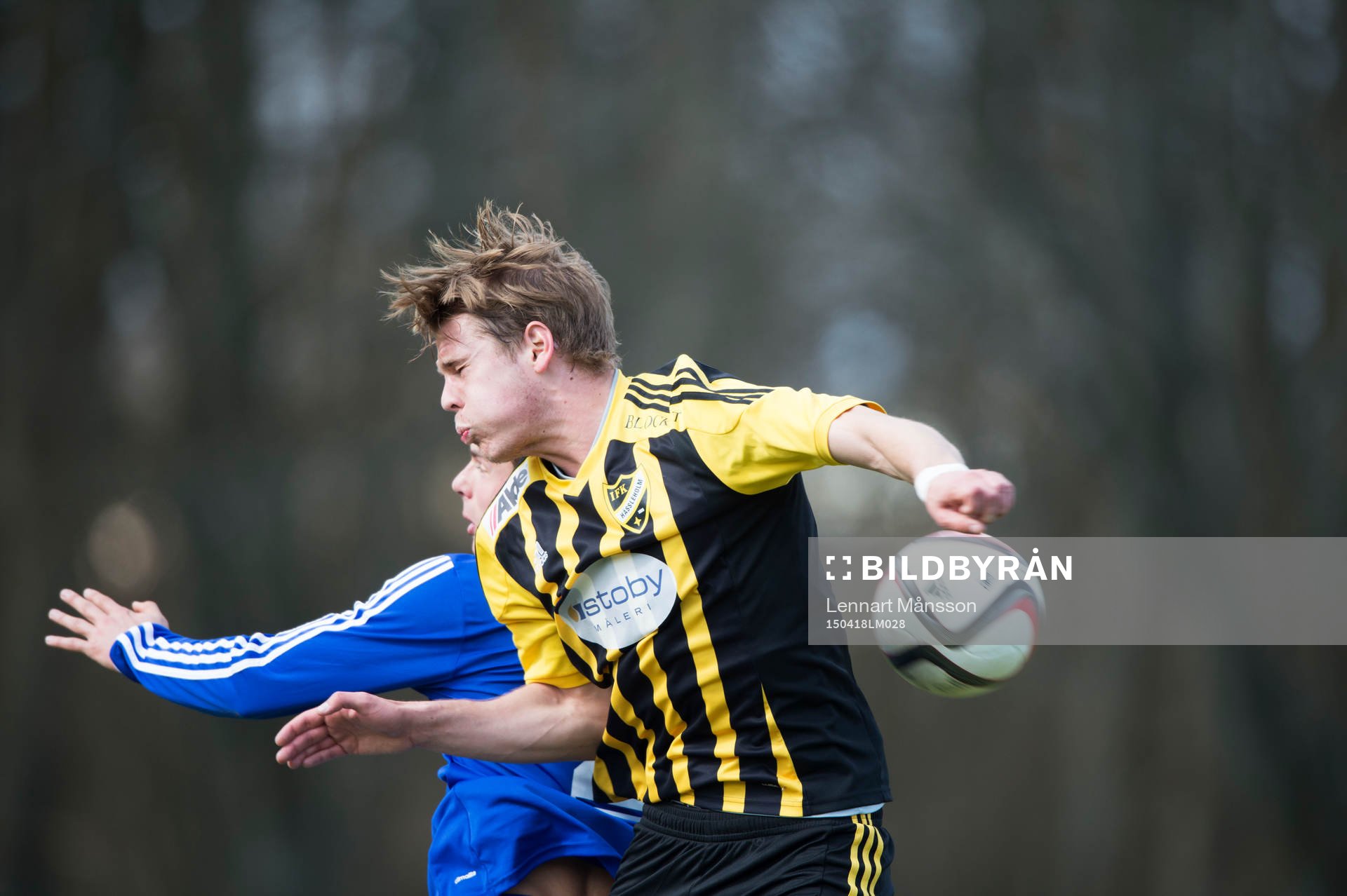 IFK Hässleholms Filip Ranmo i matchen i division 2 mellan